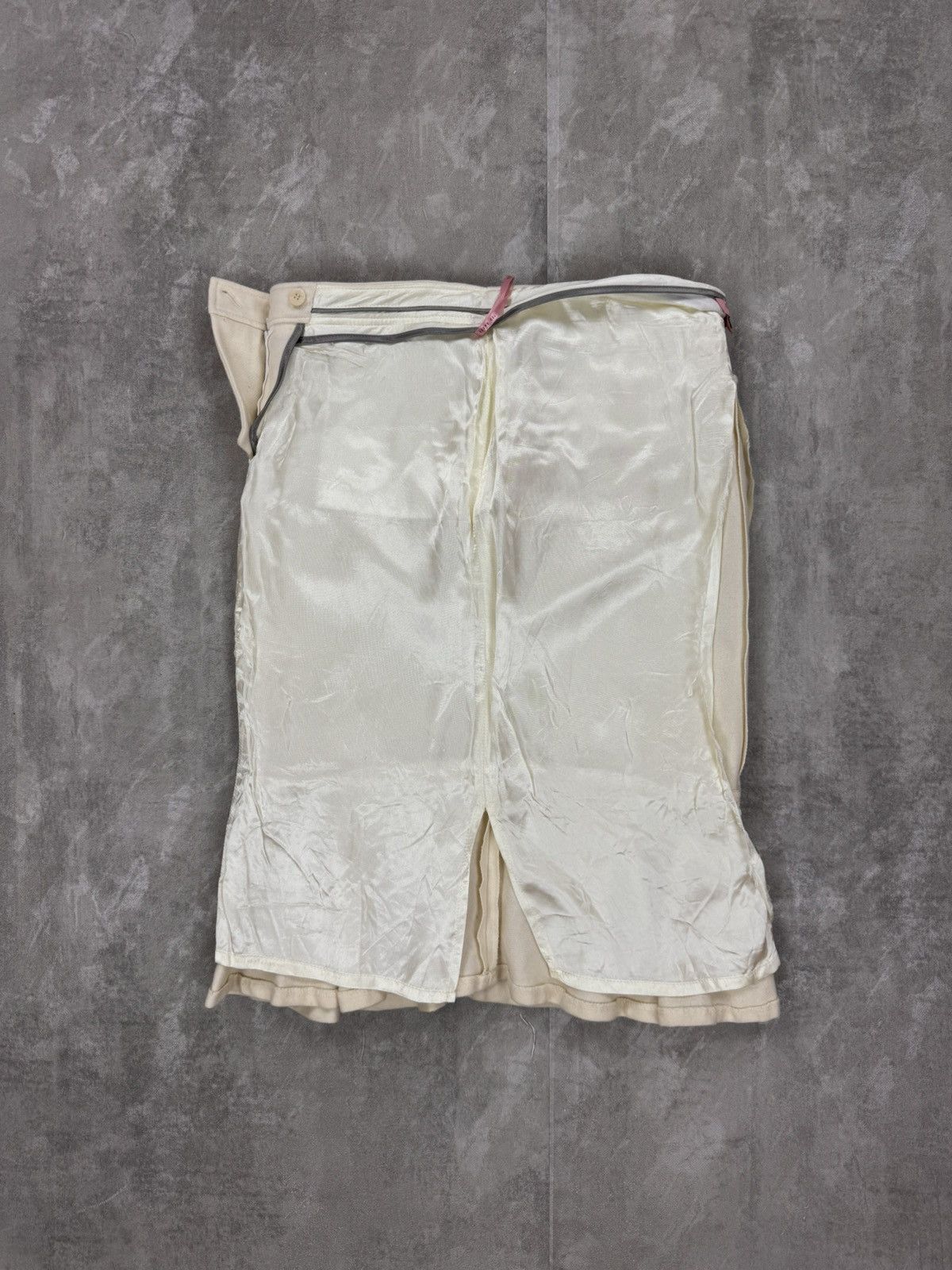 Ted Baker Ted Baker White Wool belated midi skirt British style size 3 Size 29" - 8 Thumbnail