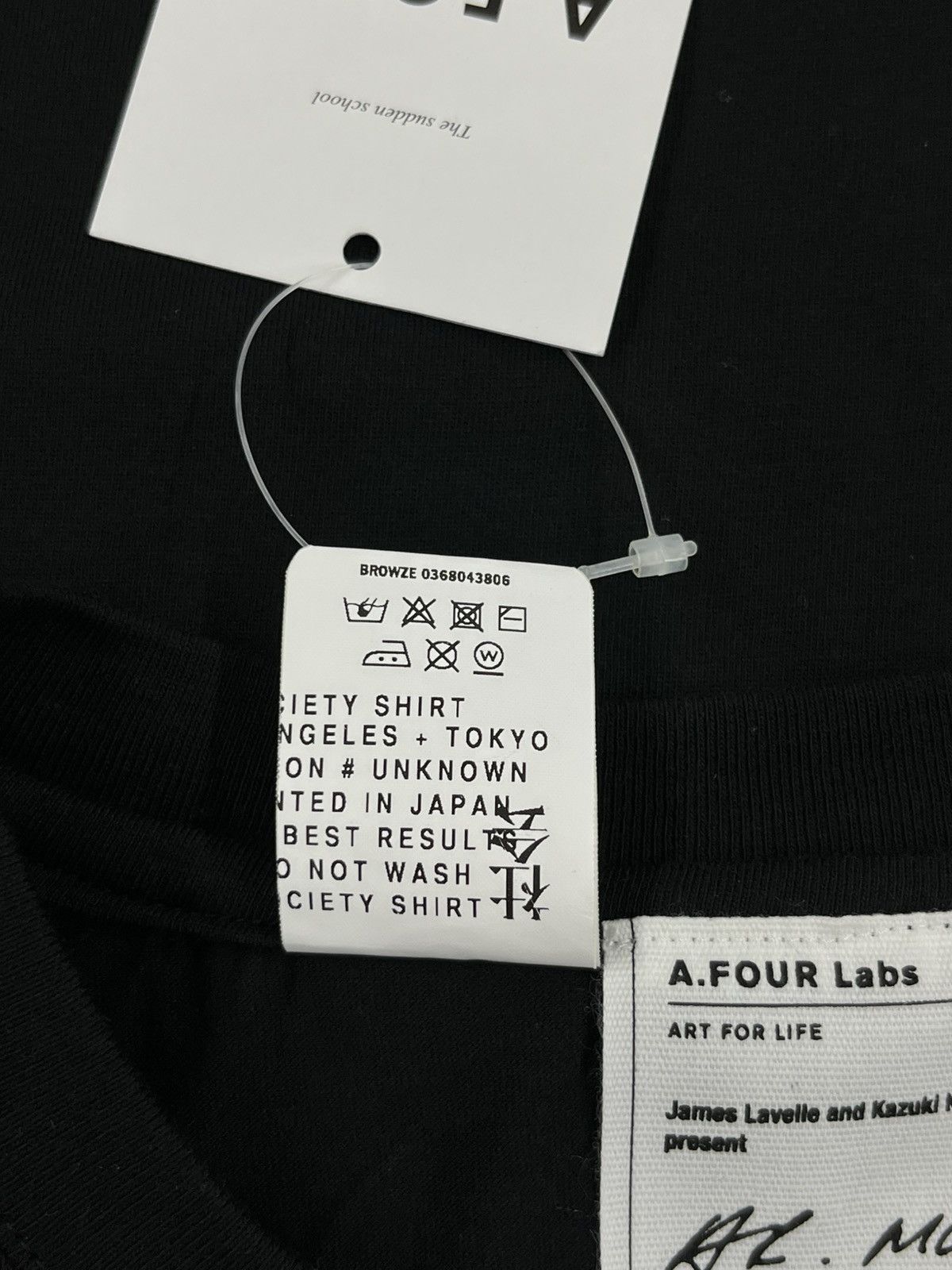 Other A FOUR LABS POINT MAN UNKLE TEE BLACK Size US S / EU 44-46 / 1 - 4 Thumbnail