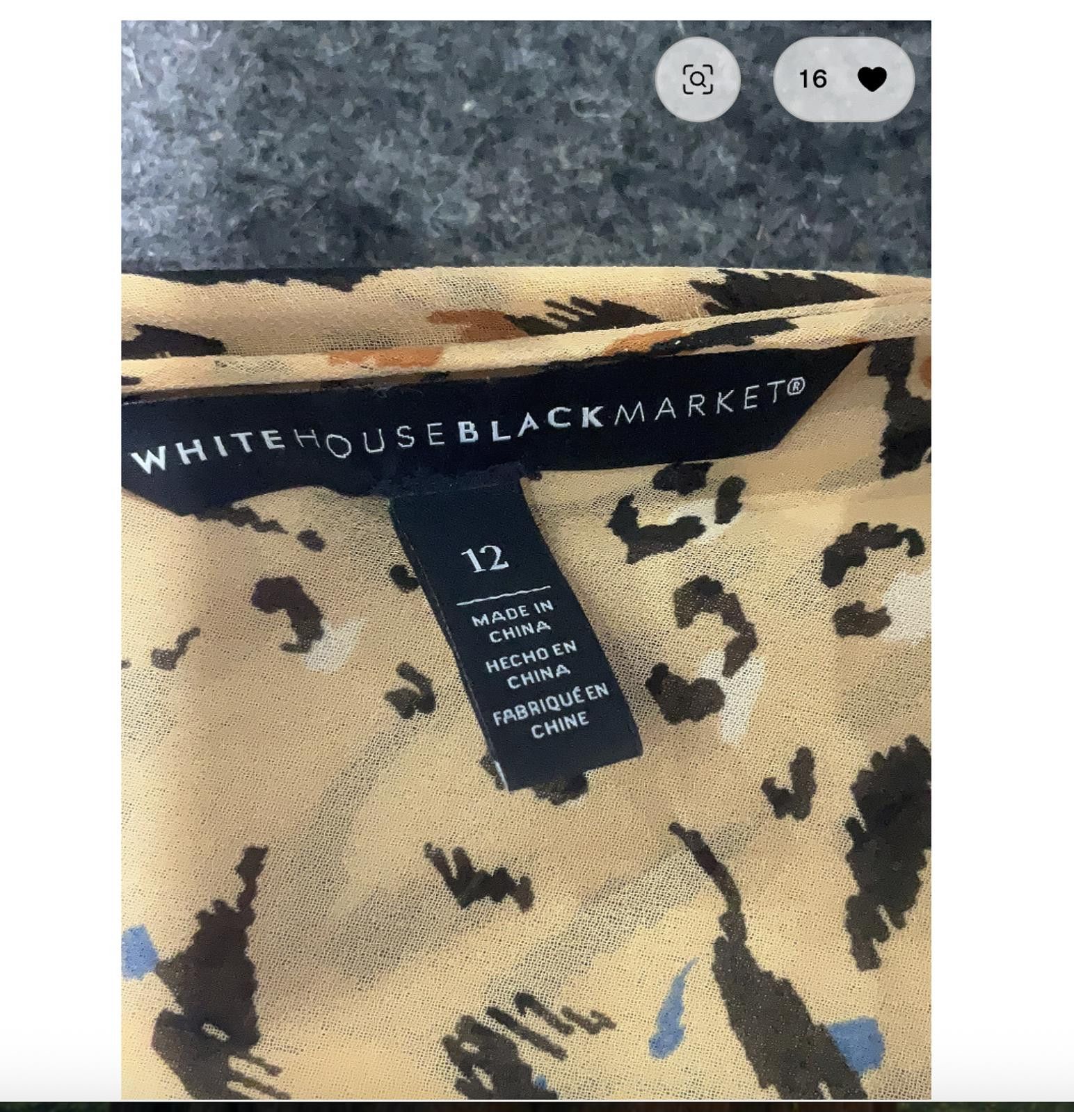 Other White House Black Market Size 12 Casual Animal Print Dress Size XL / US 12-14 / IT 48-50 - 5 Thumbnail