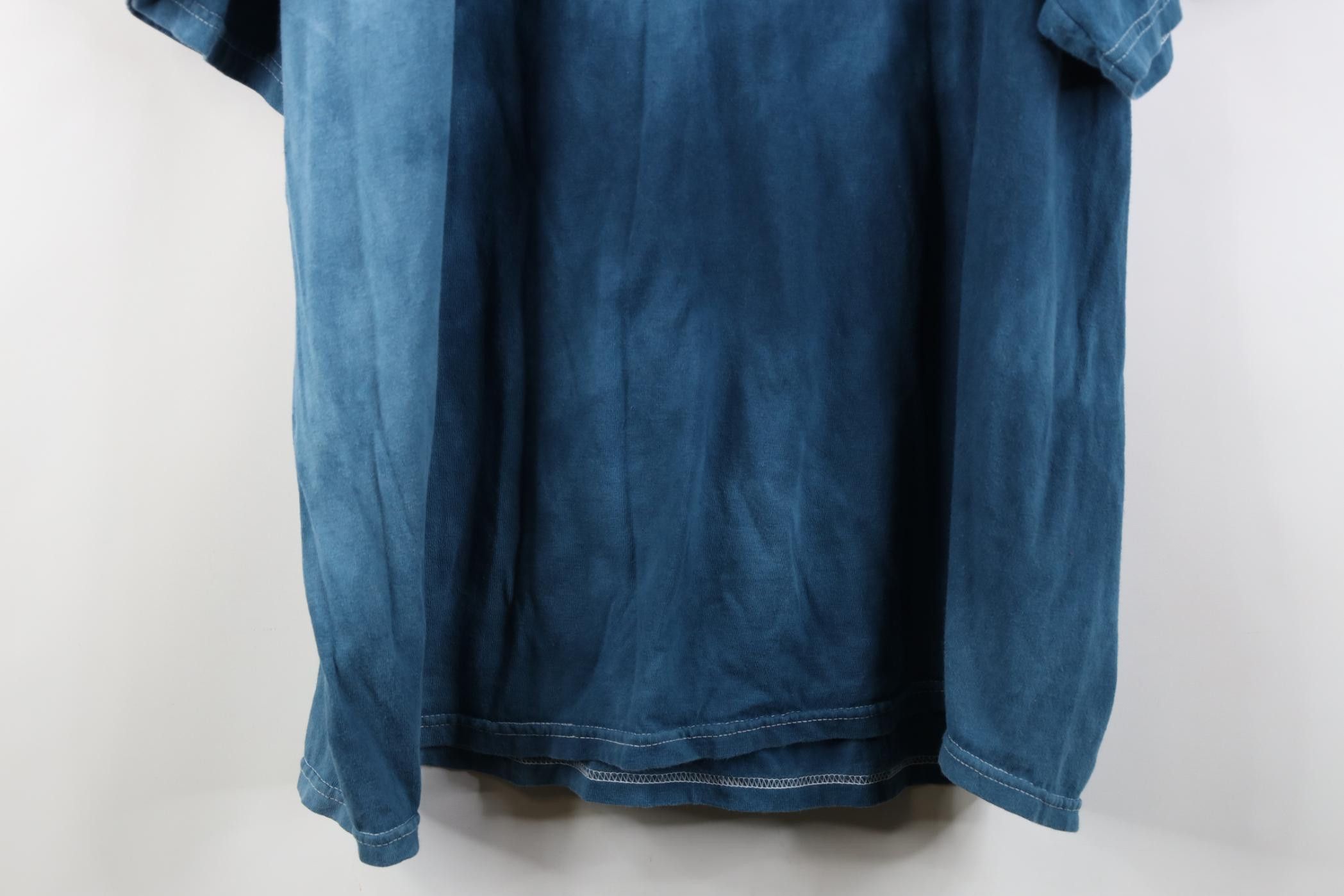 Vintage Vintage 90s Streetwear White Wolf Acid Wash T-Shirt Blue Size US XXL / EU 58 / 5 - 11 Thumbnail