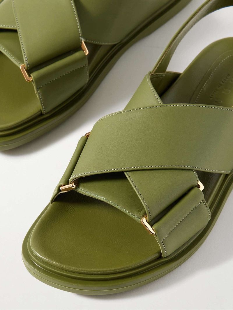 Marni o1f1d3z0326 Fussbett Sandals in Green Size US 9 / IT 39 - 4 Thumbnail