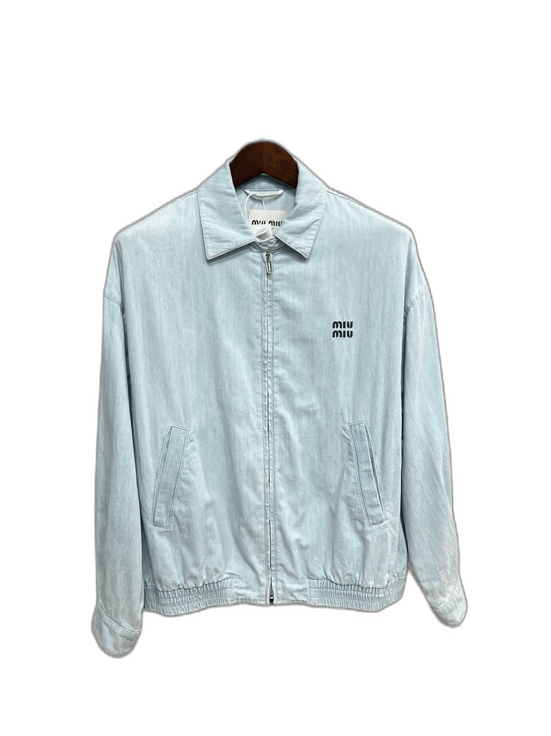 Miu Miu MiuMiu Light Blue Embroidered Denim Jacket-yf | Grailed Miu Miu MiuMiu Light Blue Embroidered Denim Jacket-yf | Grailed