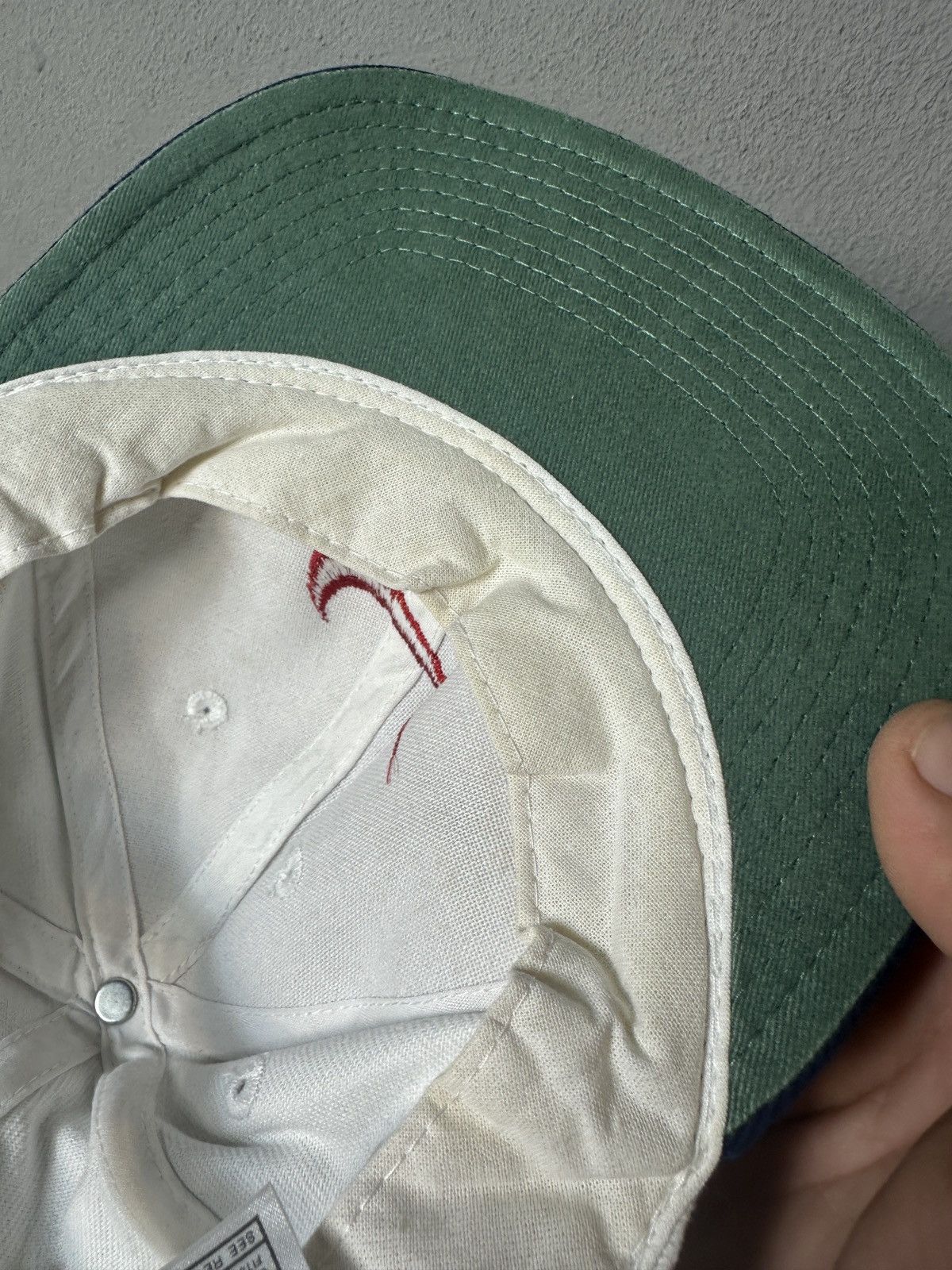 Nike × Vintage Nike vintage White Cap Size ONE SIZE - 7 Thumbnail