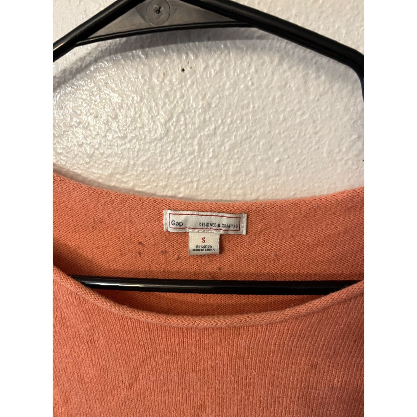 Gap Gap Shirt Women Size Small Orange Long Sleeve Round Neck T-Shirt Womens Size S / US 4 / IT 40 - 3 Thumbnail