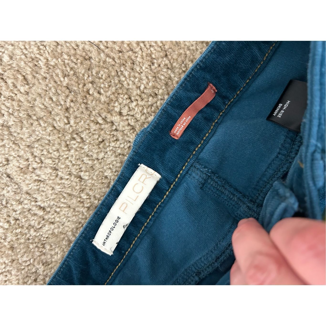 Anthropologie Anthropologie Pilcro High-Rise Button-Fly Skinny Corduroy Pa Size 25" / US 0 / IT 36 - 5 Thumbnail