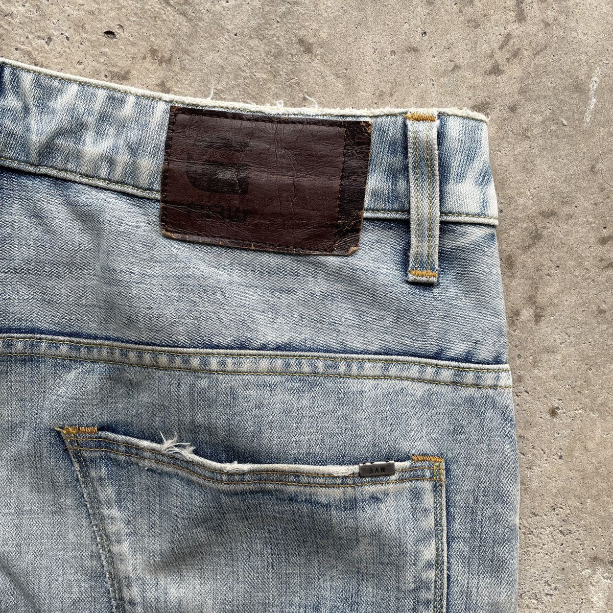 G-Star Vtg G Star Raw Distressed LightWash Faded Jeans Pants W34 Size US 34 / EU 50 - 10 Thumbnail