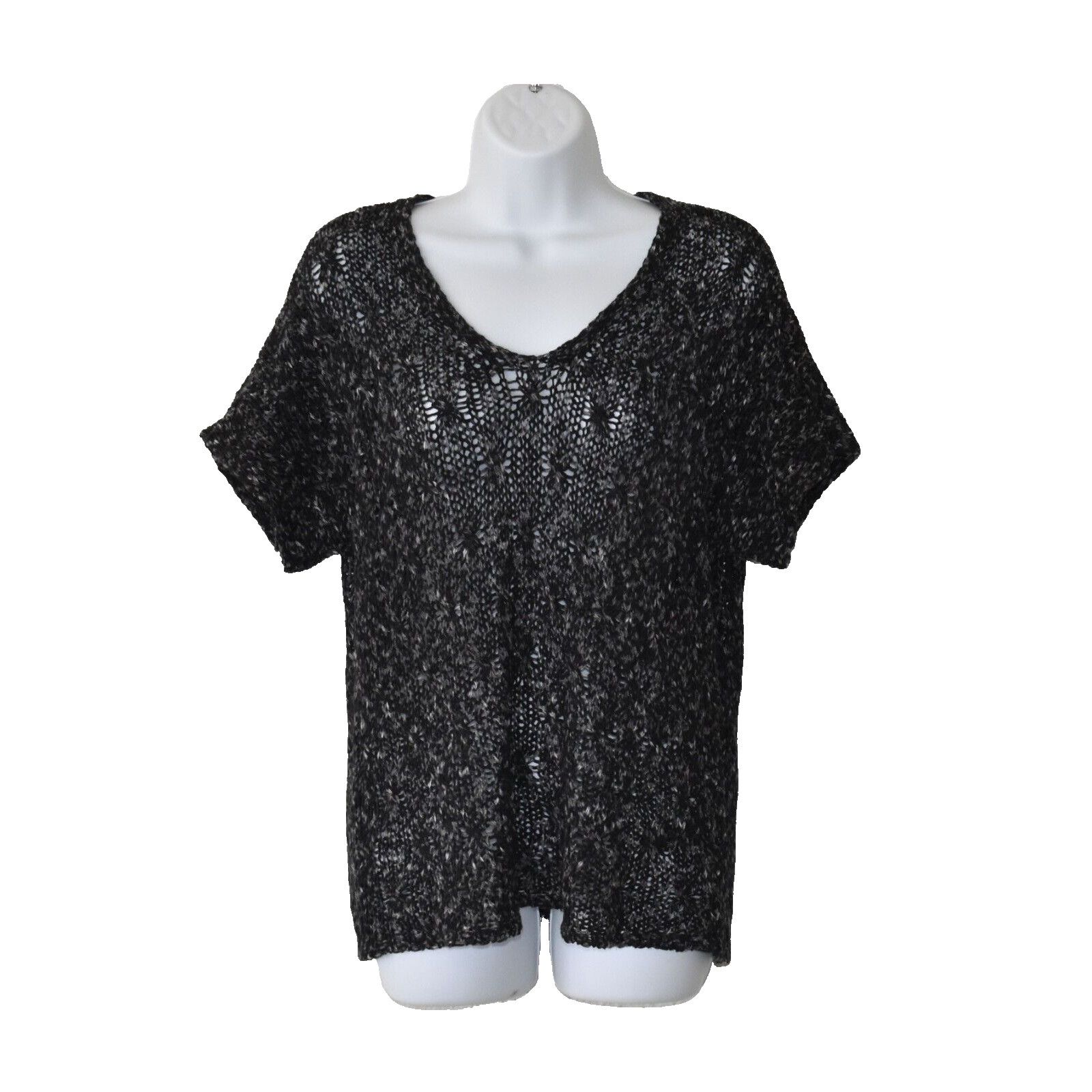 Eileen Fisher NEW EILEEN FISHER Short Sleeve V-Neck Pullover Sweater Sz M Size M / US 6-8 / IT 42-44 - 1 Thumbnail