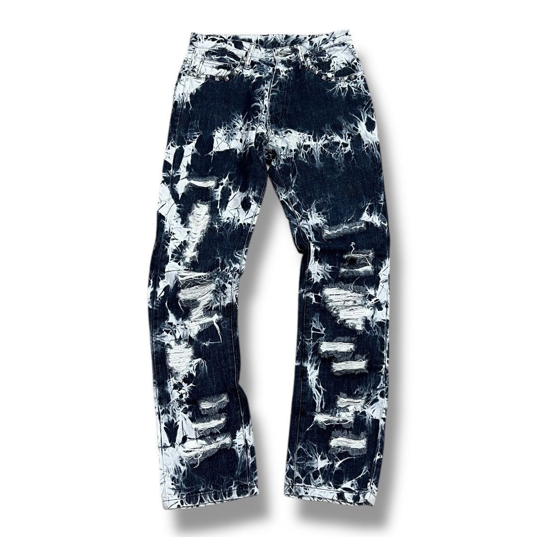 Designer × Japanese Brand BERNINGS SHO DISTRESSED DENIM JAPANESEN BRAND DENIM Size US 30 / EU 46 - 1 Thumbnail