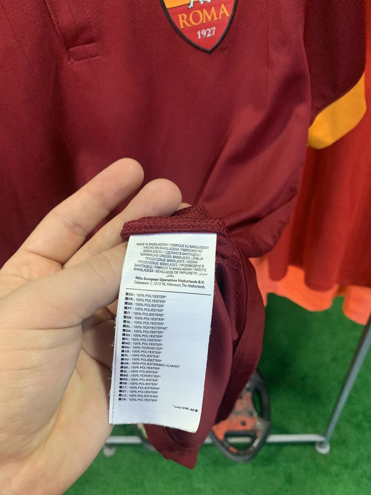 Nike ROMA 2014/2015 HOME SOCCER JERSEY NIKE Valerio 10 Size US M / EU 48-50 / 2 - 7 Thumbnail