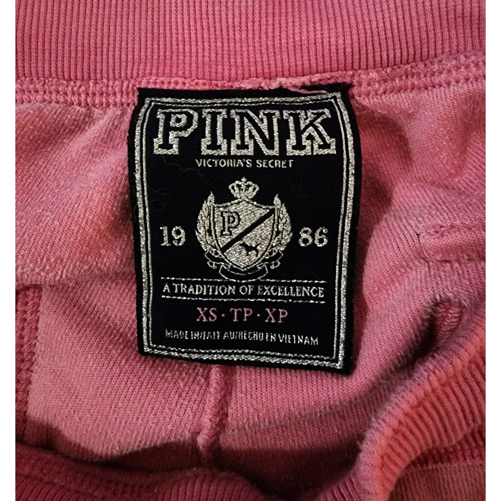 Victoria's Secret Vintage Victoria’s Secret PINK Fleece Heritage Sweatpants XS Size 26" / US 2 / IT 38 - 3 Thumbnail