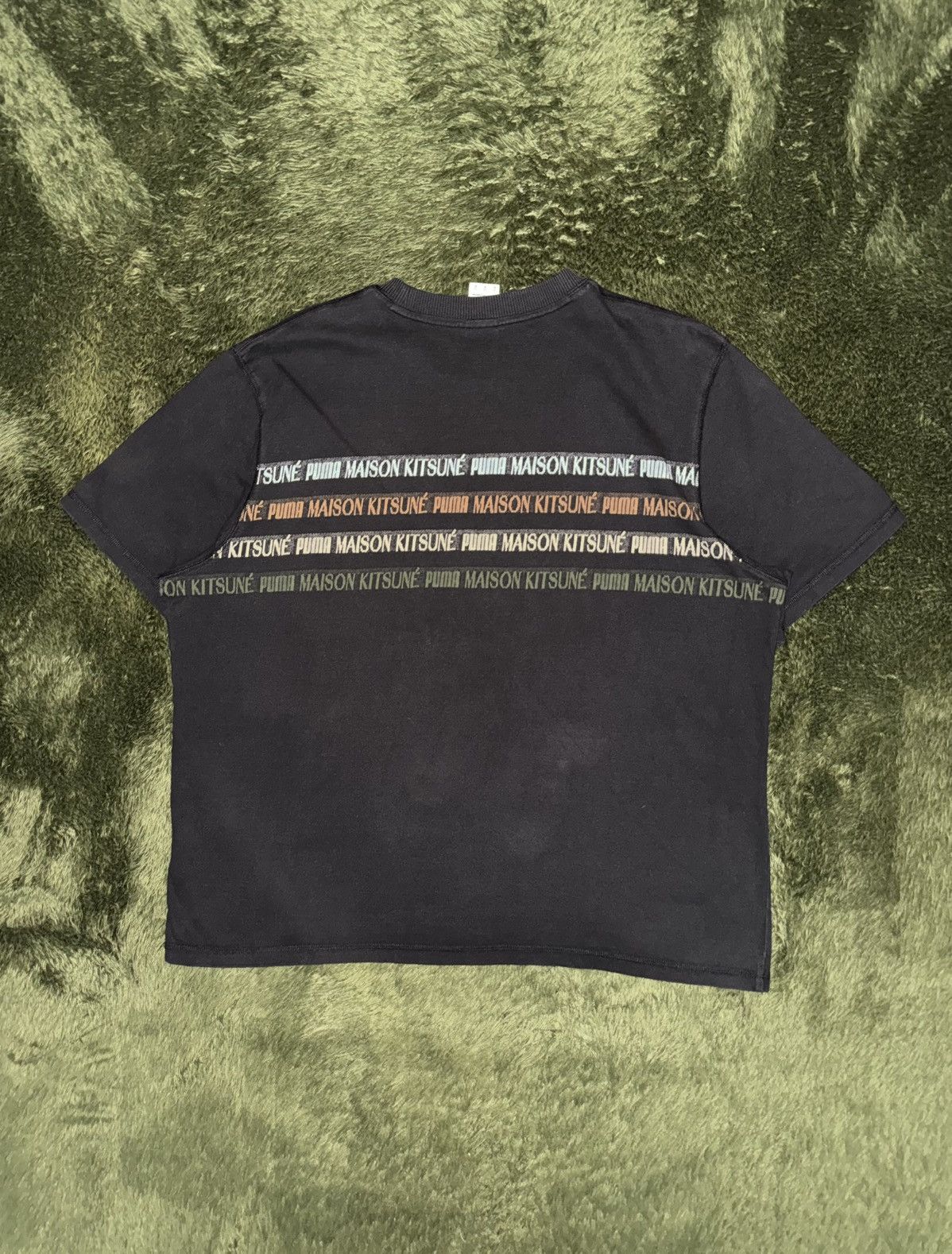Maison Kitsune [XL] Puma x Maison Kitsuné Jacquard Logo T-Shirt Black Size US XL / EU 56 / 4 - 7 Thumbnail