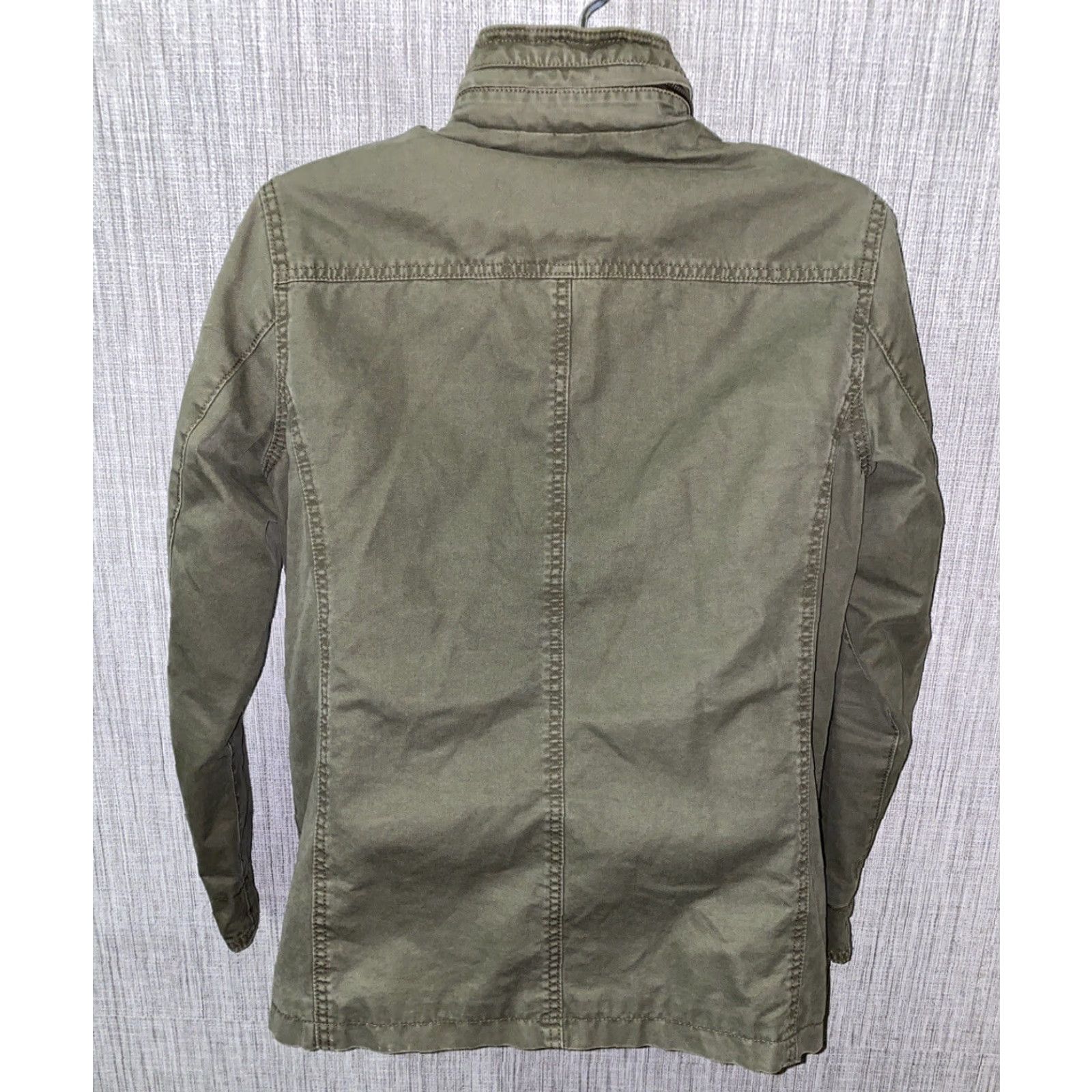 Vintage VINTAGE? No — Instead: "Mens Military Style Green Full Zip Multi Pocket Jacket Size S Cotton" Size US S / EU 44-46 / 1 - 5 Thumbnail