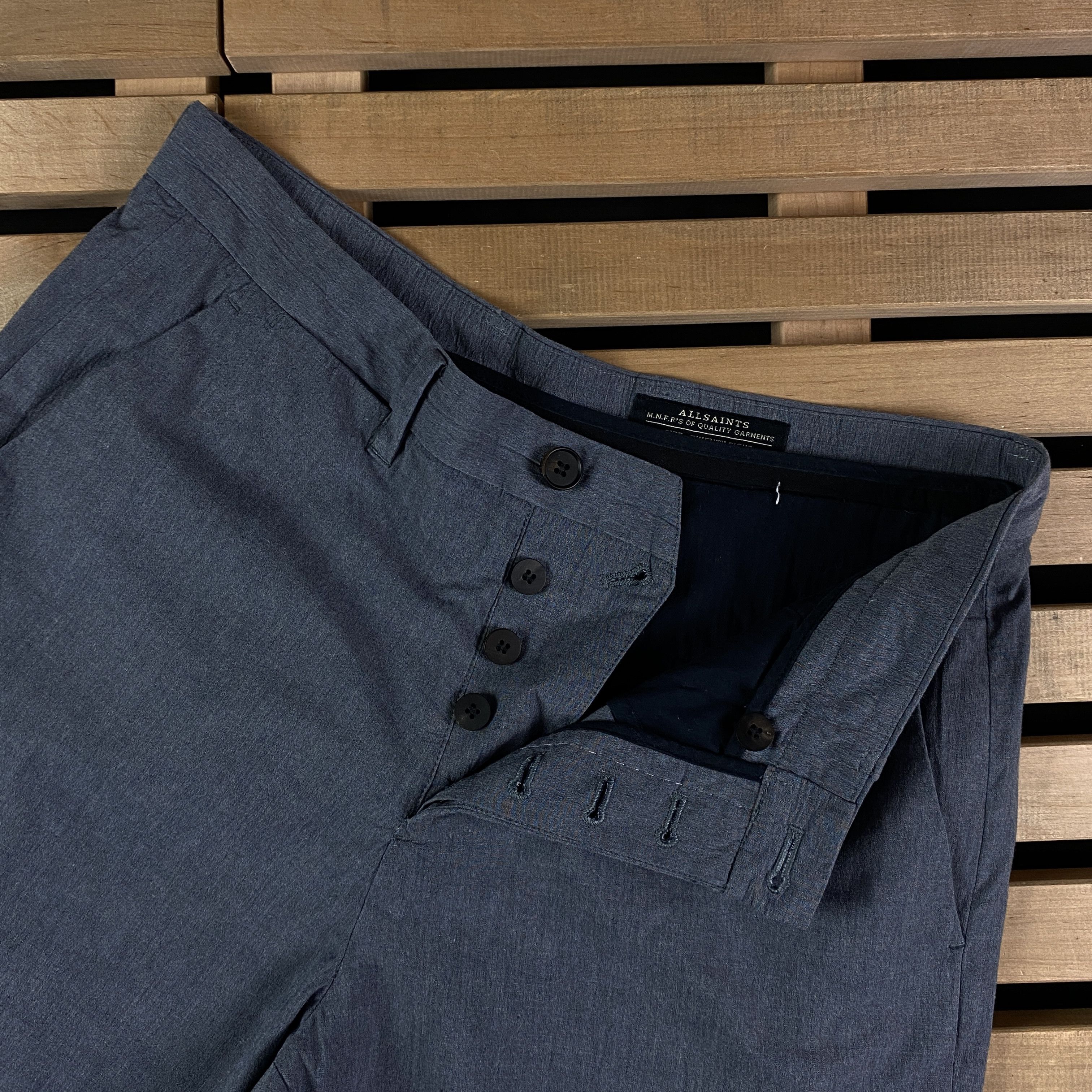 Allsaints Men’s Shorts Allsaints Size 28 Blue Size US 28 / EU 44 - 4 Thumbnail
