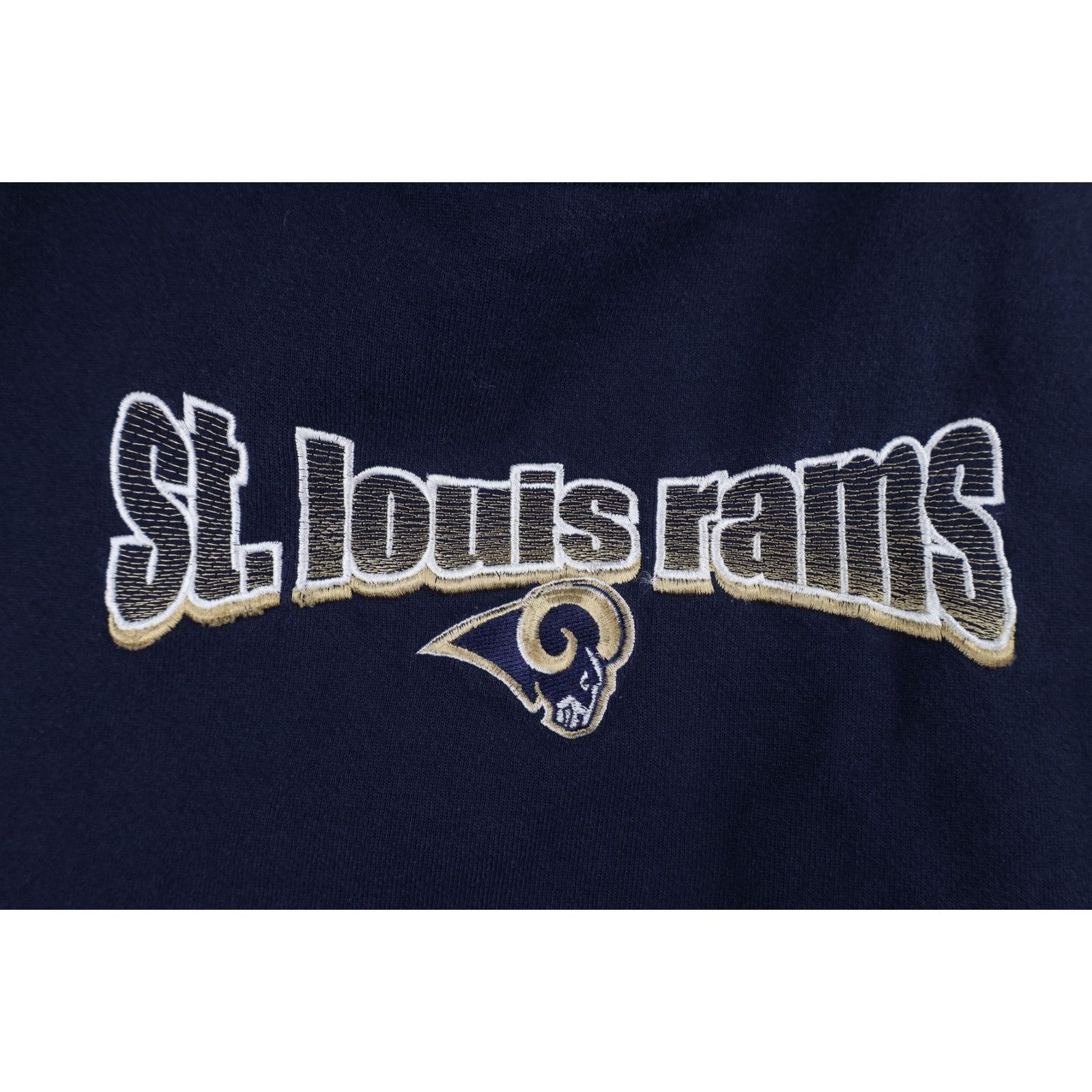Vintage Vintage 90s Faded St Louis Rams Football Sweatshirt Size US XL / EU 56 / 4 - 4 Thumbnail