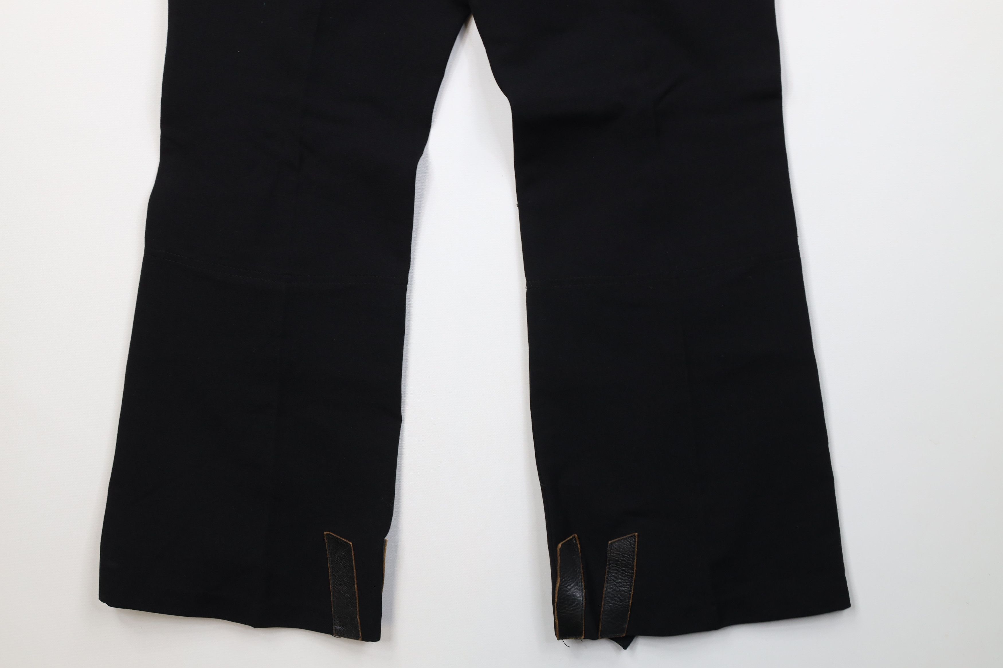 Vintage Vintage 70s Blend Knit Stirrup Ski Pants Black West Germany Size 36" / US 14 / IT 50 - 13 Thumbnail