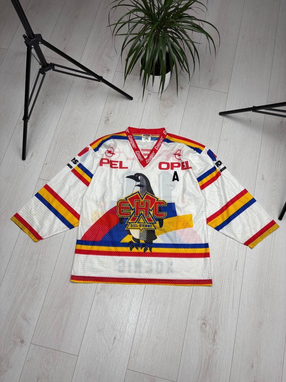 Vintage EHC BIEL BIENNE #14 KOENIG VINTAGE HOCKEY JERSEY Size US S / EU 44-46 / 1 - 1 Thumbnail