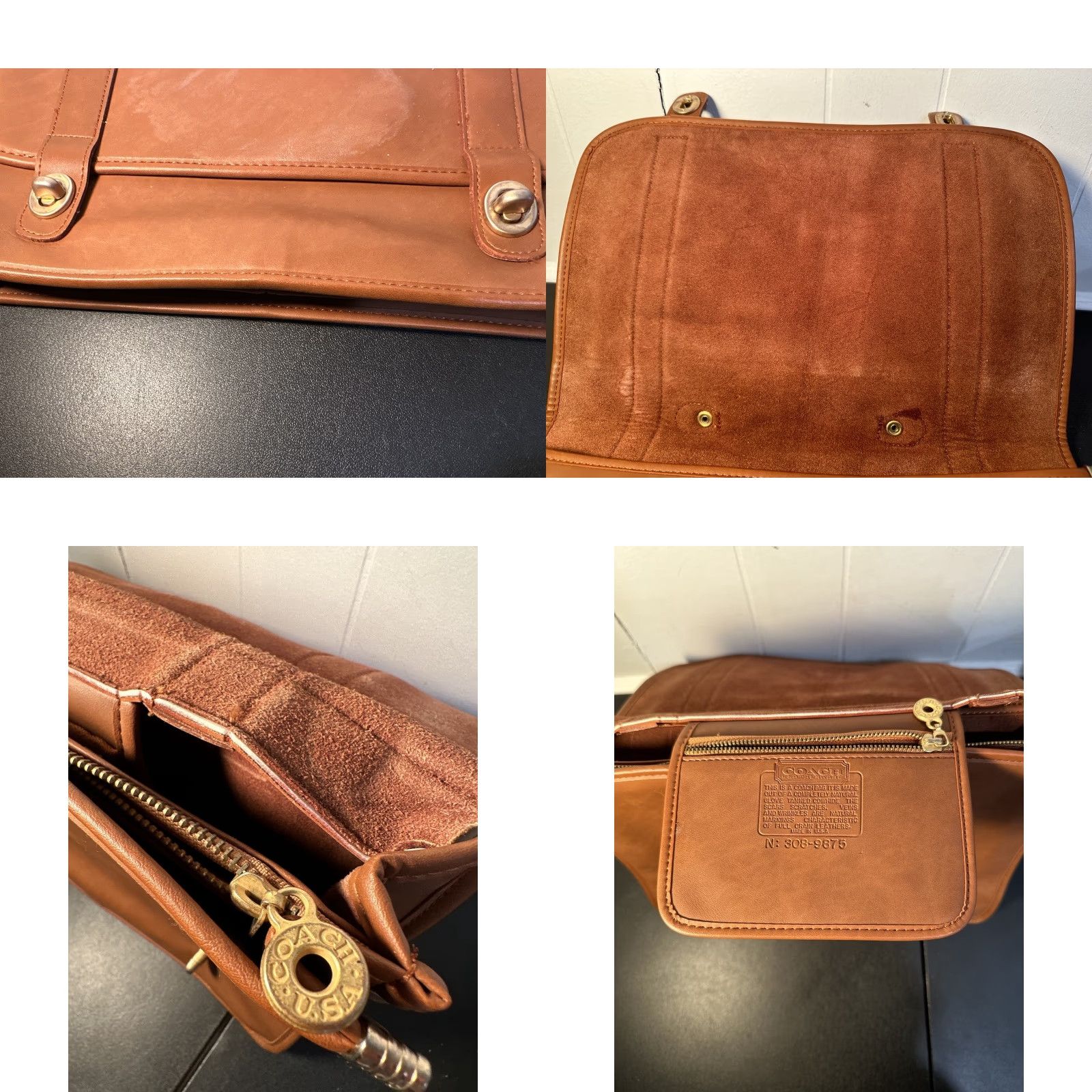Coach VTG Coach Travel Bag / Briefcase / Leather Bag / Business Luggage - Brown - Large - Men - Vintage Size ONE SIZE - 10 Thumbnail