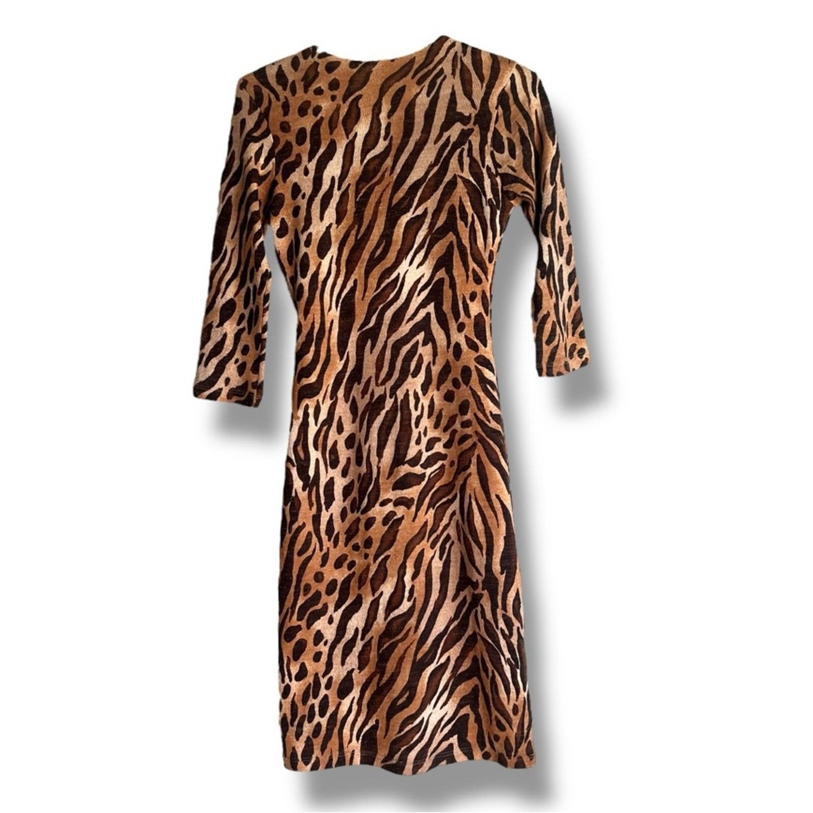 White House Black Market White House Black Market animal print dress Size S / US 4 / IT 40 - 3 Thumbnail