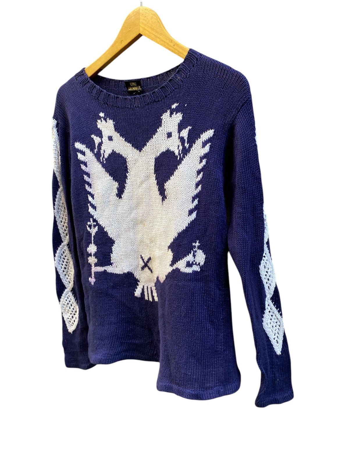20471120 × Beauty Beast × Hysteric Glamour 1990’s Ozone Community Knit Cable Grunge Punk Sweater Size US M / EU 48-50 / 2 - 3 Thumbnail