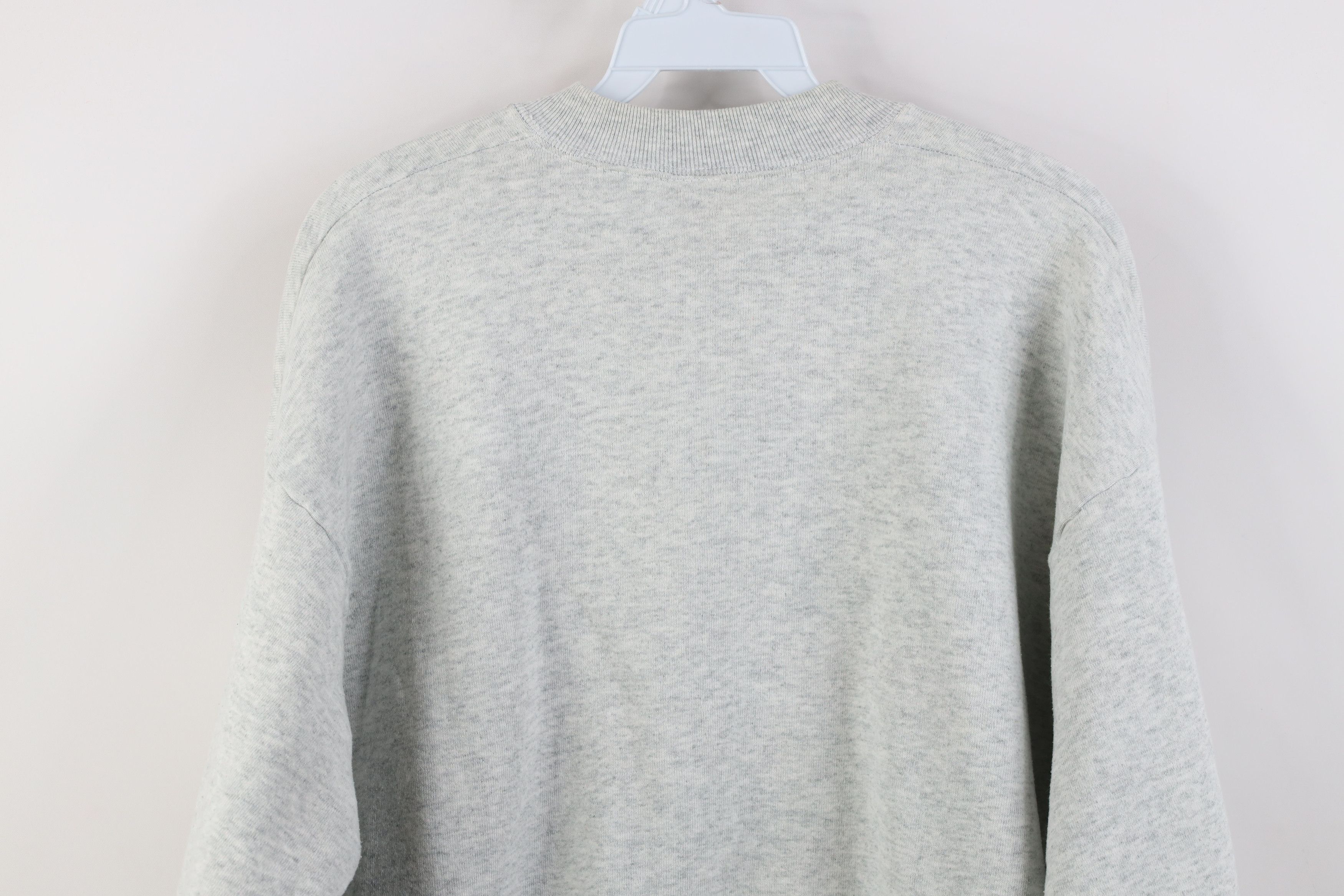 Vintage Vintage 90s Streetwear Crewneck Sweatshirt Heather Gray USA Size US XL / EU 56 / 4 - 13 Thumbnail