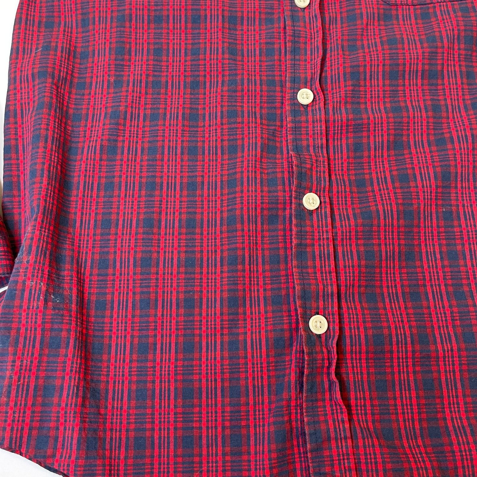 Columbia Columbia Men's Red Plaid Button Down Long Sleeve Shirt, M Size US M / EU 48-50 / 2 - 6 Thumbnail