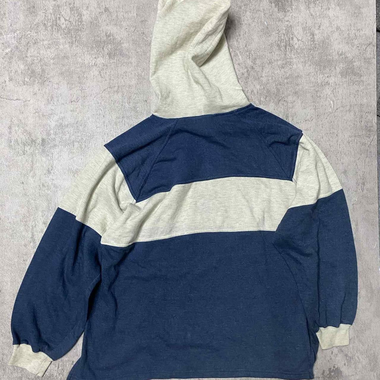 Other Navy and white vintage rugby hoodie with a relaxed fit finds Size US M / EU 48-50 / 2 - 4 Thumbnail