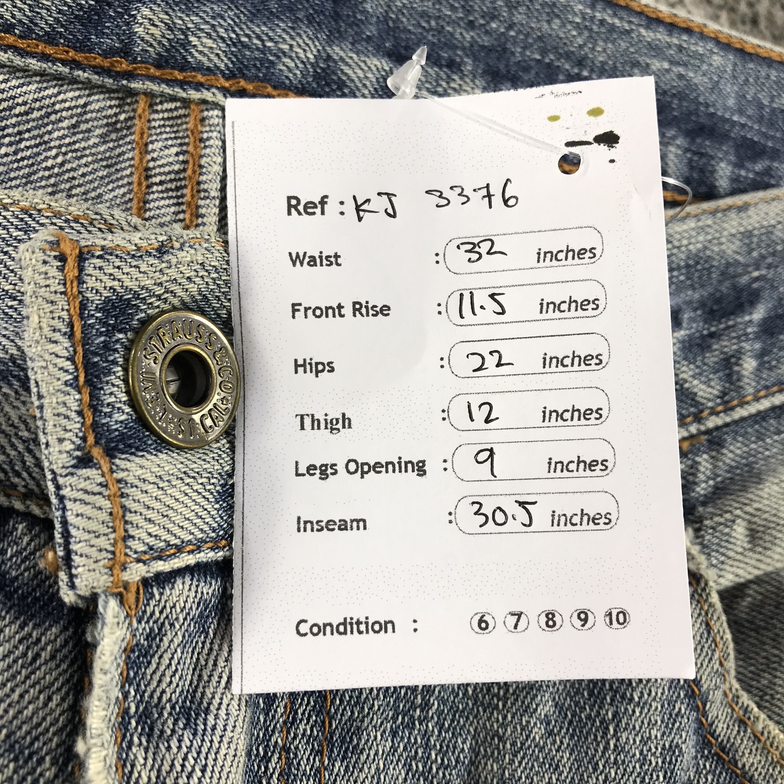 Levi's Vintage Levis 503 Jeans Distressed Denim KJ3376 Size US 31 - 11 Thumbnail