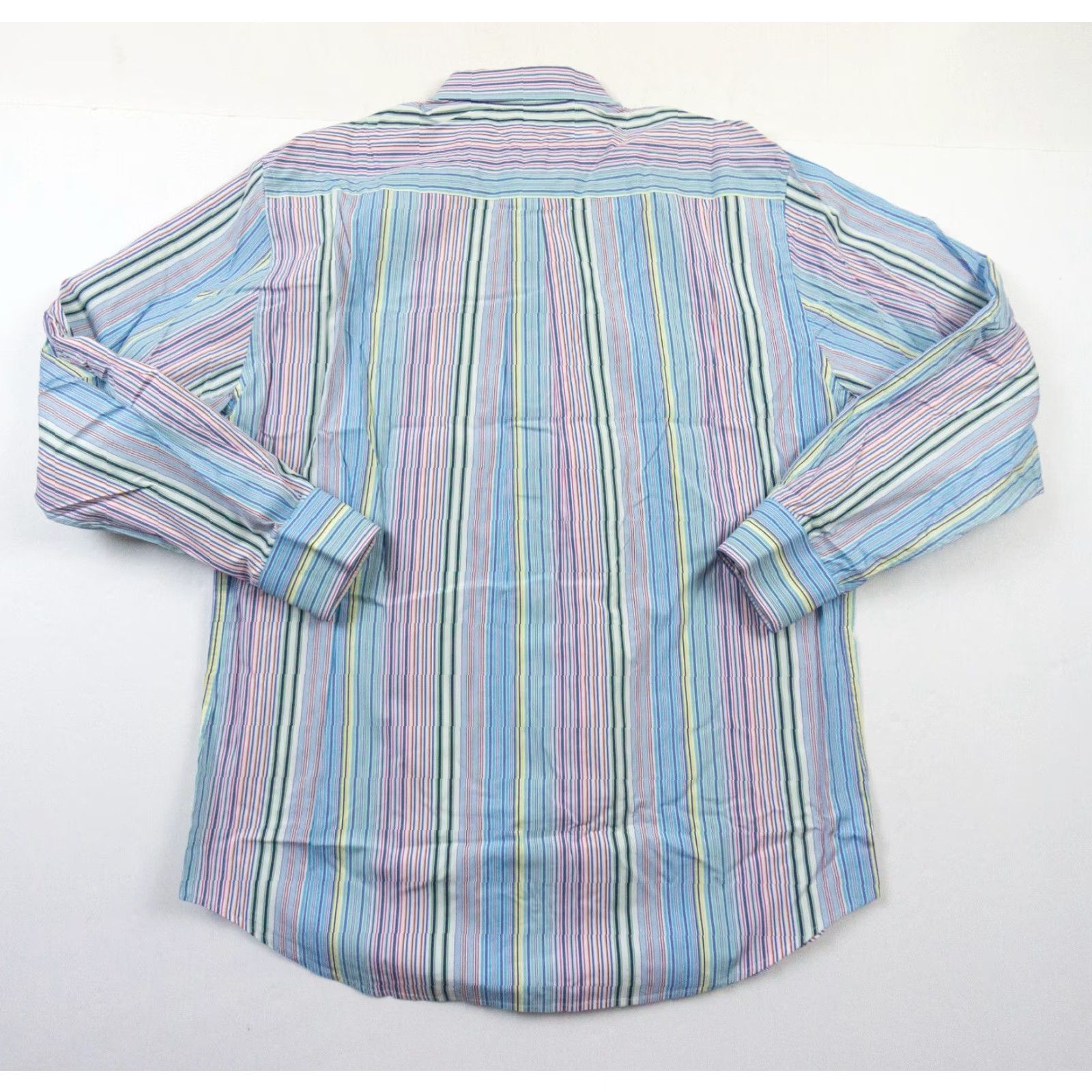 Peter Millar Peter Millar Shirt Mens XL Button-Down Long Sleeve Striped Multicolor Cotton Preppy Colorful Mens Size US XL / EU 56 / 4 - 5 Thumbnail