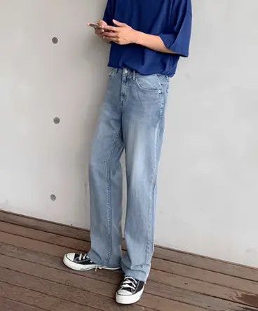 Japanese Brand Sayaka x Yuka Washed straight trend loose casual jeans Size US 32 / EU 48 - 4 Thumbnail