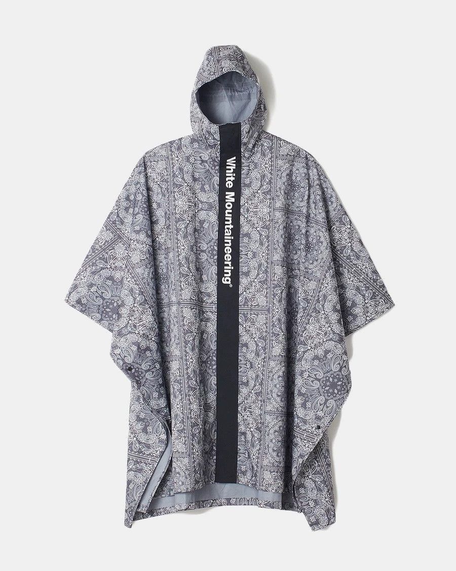 White Mountaineering Multi Pattern Hooded Rain Poncho Size US M / EU 48-50 / 2 - 1 Thumbnail