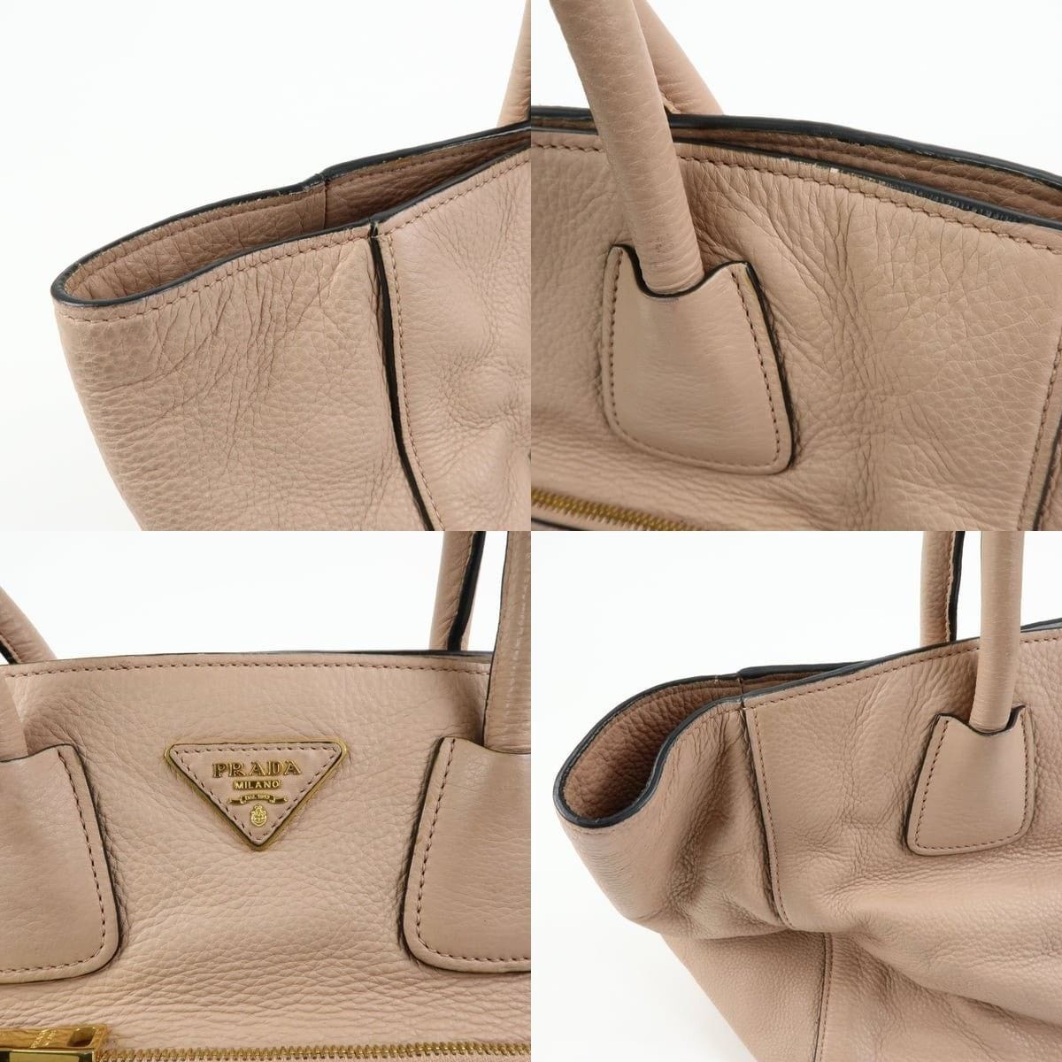 Prada Prada Vitello Daino Tote Beige Size ONE SIZE - 6 Thumbnail