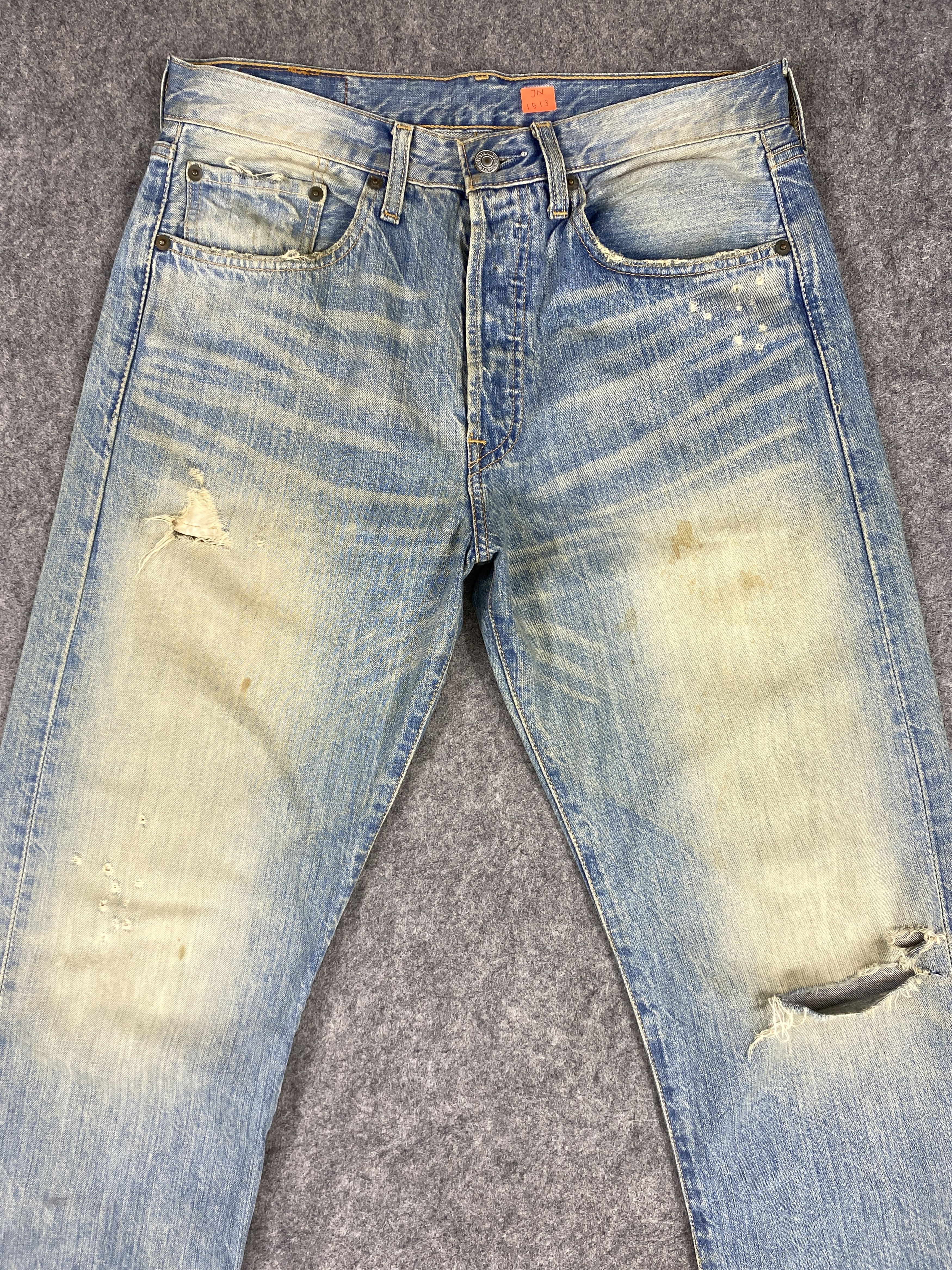 Levi's Dirty Blue Wash Vintage Levi's 501 Jeans 31x33 Denim -JN1513 Size US 31 - 3 Thumbnail