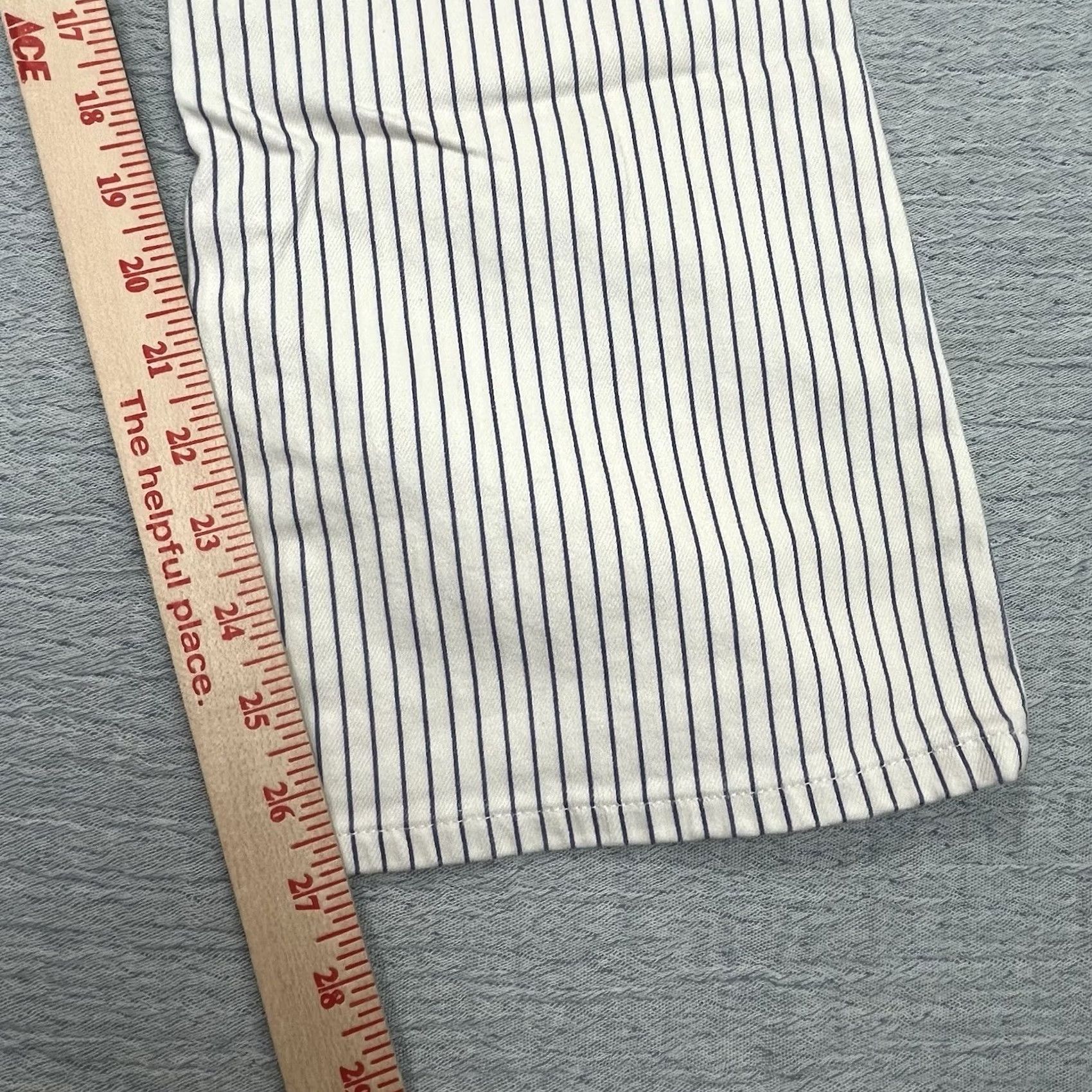 Frame FRAME Le Crop Black White Stripe Mini Boot Cut Pants - 30 White Women's Boots? Size 30" / US 8 / IT 44 - 3 Thumbnail