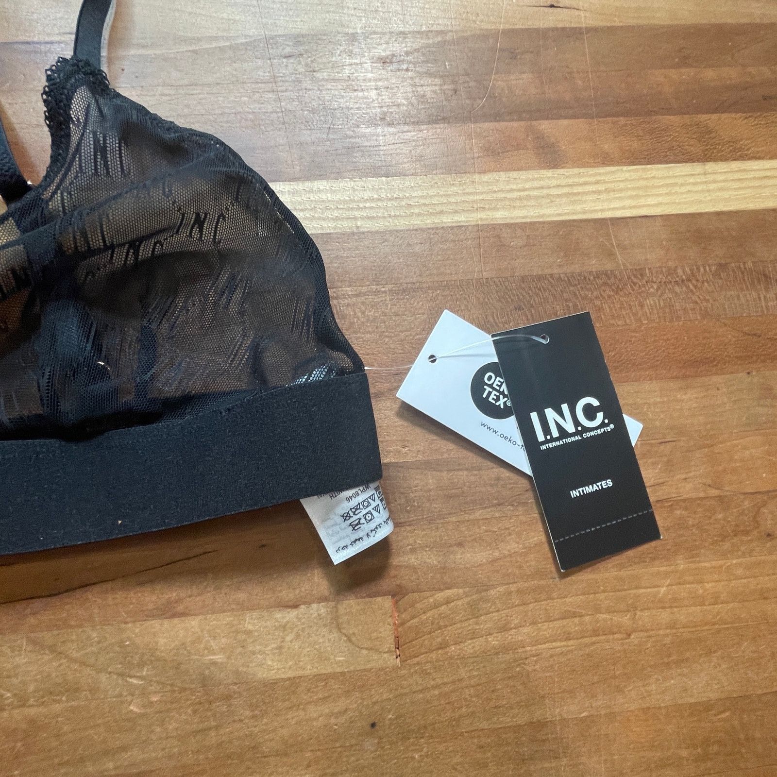 I.N.C I.N.C. Women's Monogram Bralette black small Size ONE SIZE - 6 Thumbnail