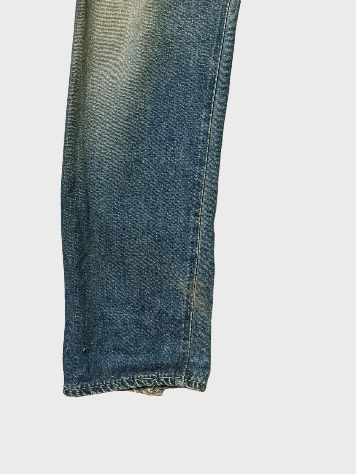 Edwin Vintage Edwin 505 Mud Wash Distressed Selvedge Jeans Size US 31 - 7 Thumbnail