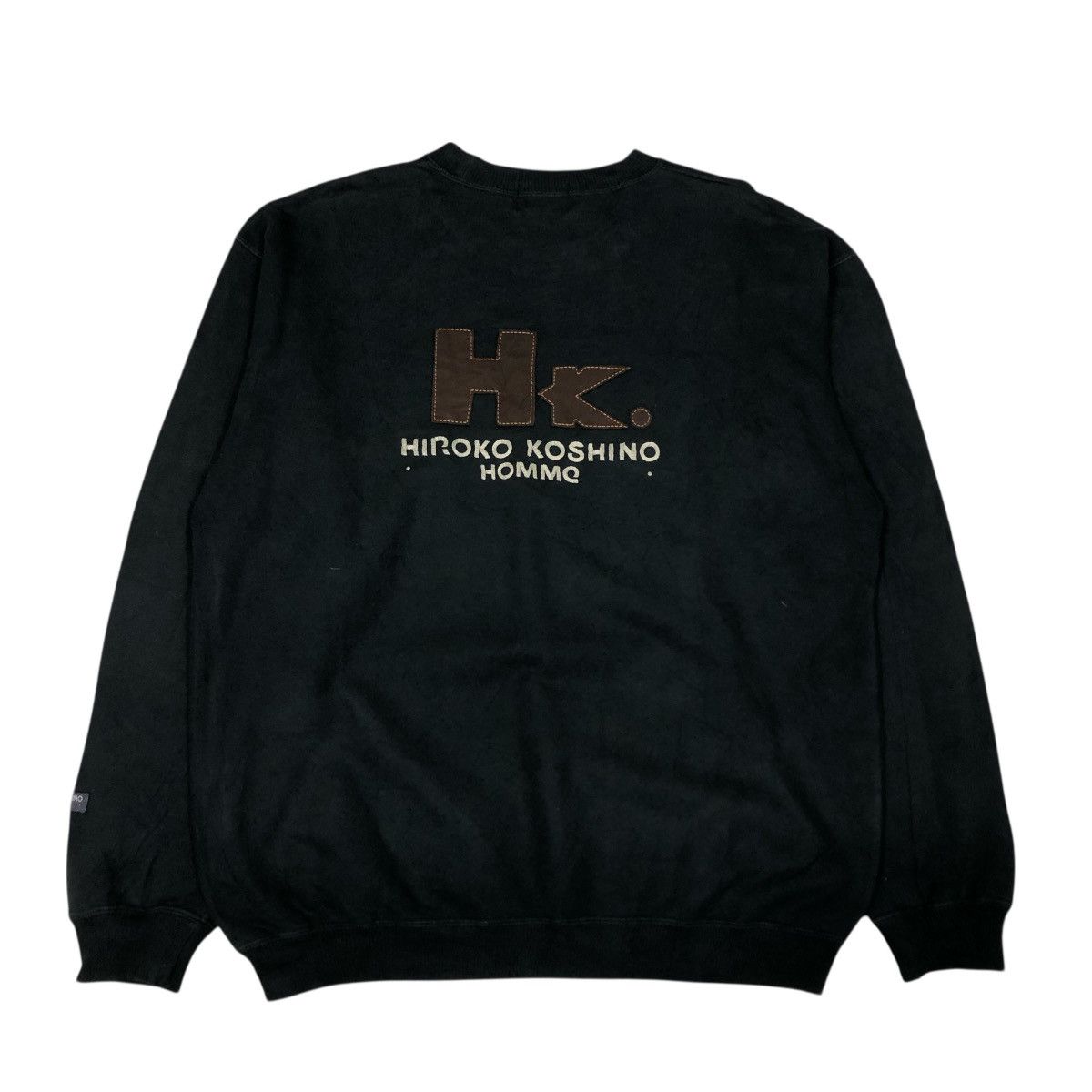 Hiroko Koshino Homme 📌Vintage Sweatshirt Hiroko Koshino Homme Big Logo Spell Out Size US L / EU 52-54 / 3 - 2 Thumbnail