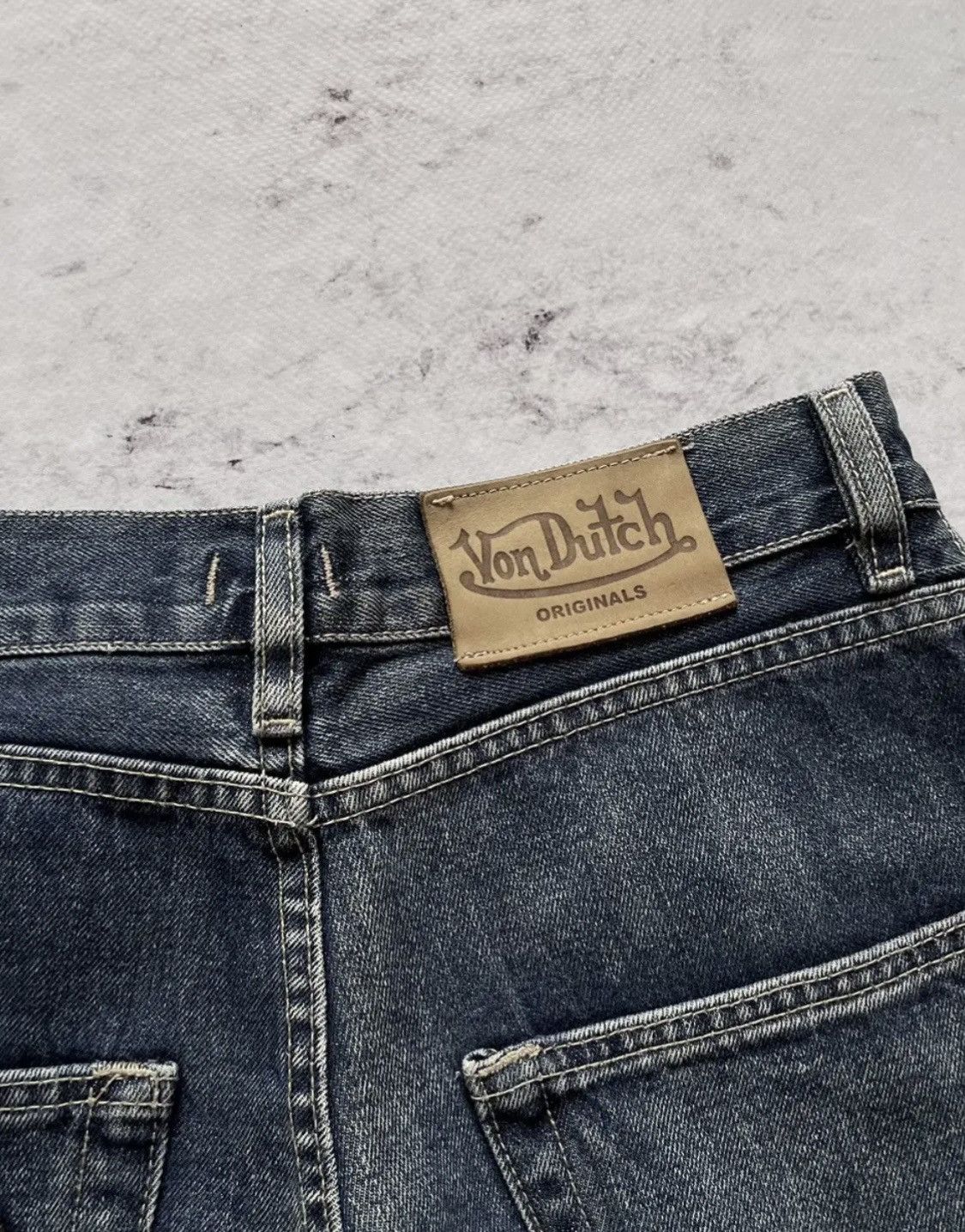 Vintage × Von Dutch Von Dutch Logo Jeans Size US 30 / EU 46 - 25 Thumbnail