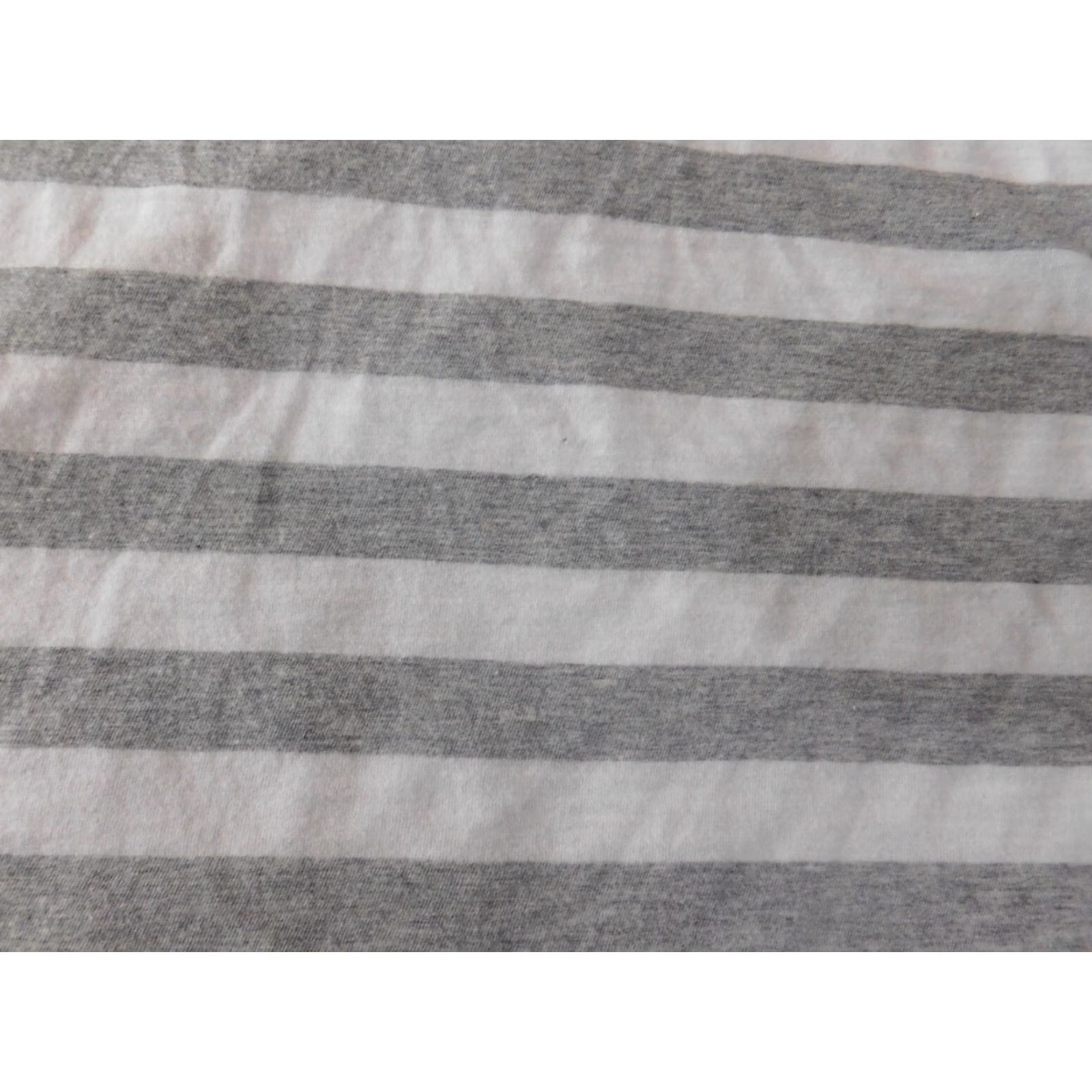 Adidas Adidas Womens Shirt Medium Gray Striped Crew Neck Pullover Logo Athletic Activewear M Women Size M / US 6-8 / IT 42-44 - 4 Thumbnail