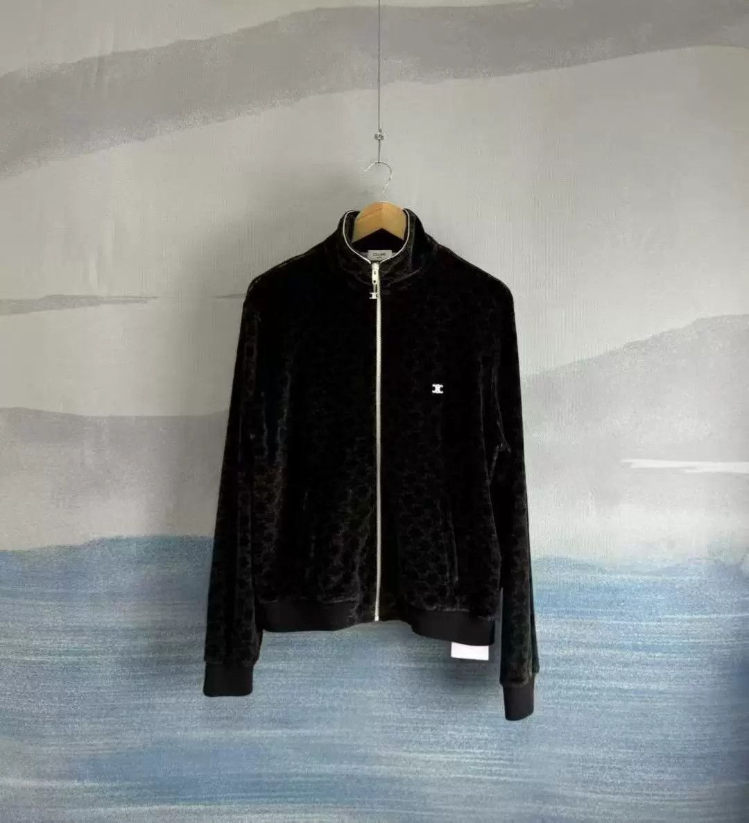 Celine celine black brown velvet zip jacket M. Size US M / EU 48-50 / 2 - 1 Thumbnail