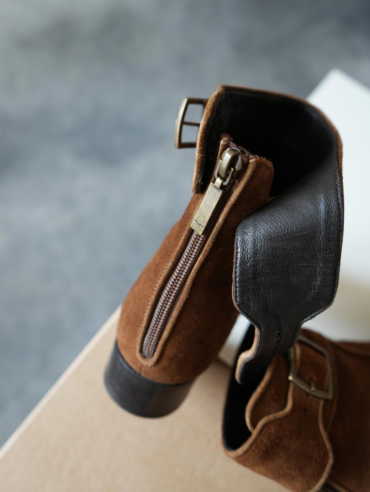 Saint Laurent Paris Saint Laurent Ancle Suede Buckle Boots WOMEN US6.5 Size US 6.5 / IT 36.5 - 12 Thumbnail