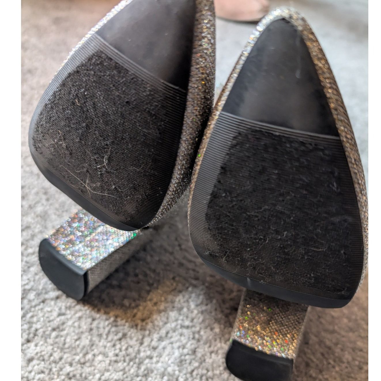 Sugar Grey Sparkle Eras Tour Glitter Boots "Tori" Boots by Sugar Size US 10 / IT 40 - 6 Thumbnail