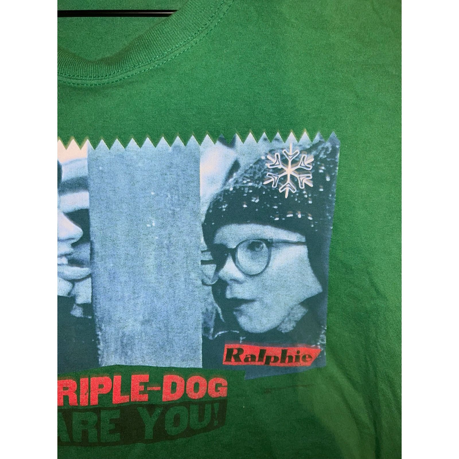 Delta Vintage A Christmas Story Shirt I Triple Dog Dare Tee VTG XL Size US XL / EU 56 / 4 - 3 Thumbnail
