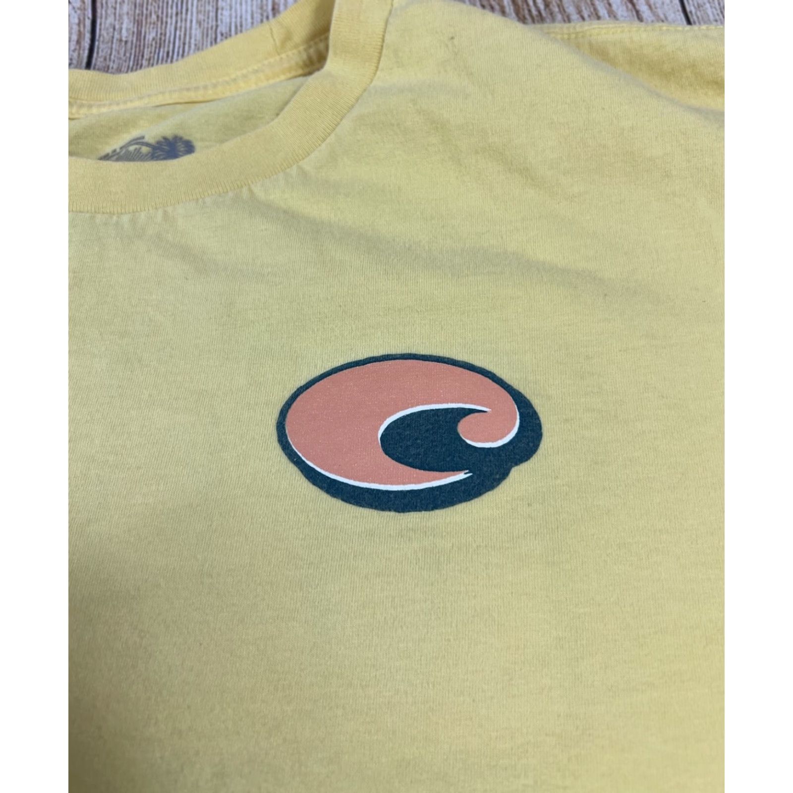 Costa Del Mar Costa Del Mar T-Shirt Fish Yellow 100% Cotton L Mens Short Sleeve Regular Size Large Size US L / EU 52-54 / 3 - 3 Thumbnail