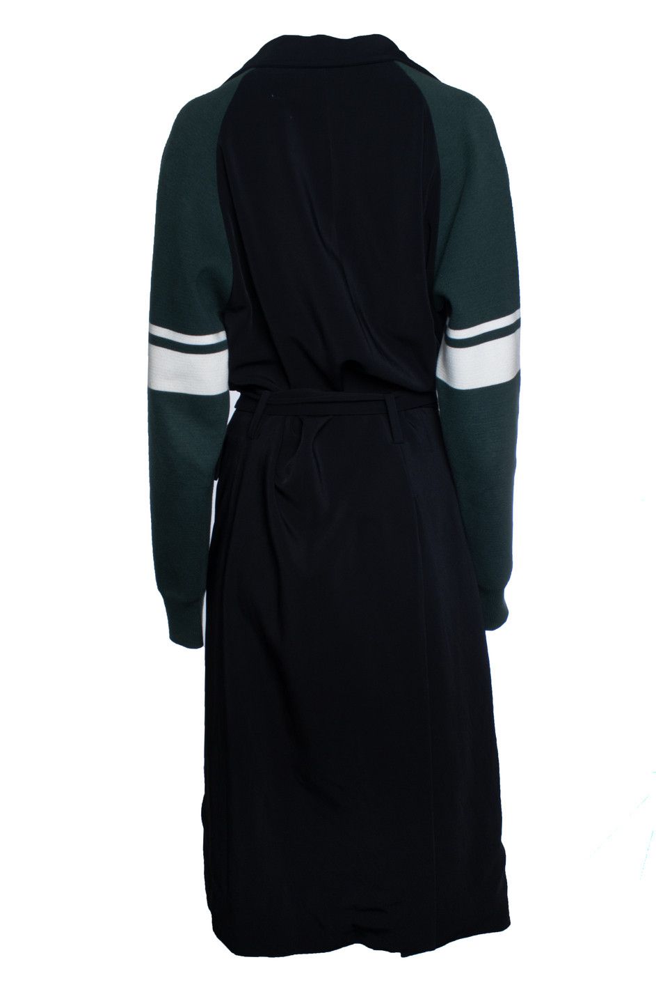 Marni Marni, Black coat with green sleeves Size M / US 6-8 / IT 42-44 - 3 Thumbnail