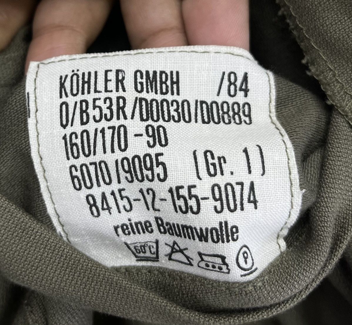 Vintage Vintage 90s Kohler GMBH Germany Army Military Jacket Size M / US 6-8 / IT 42-44 - 8 Thumbnail