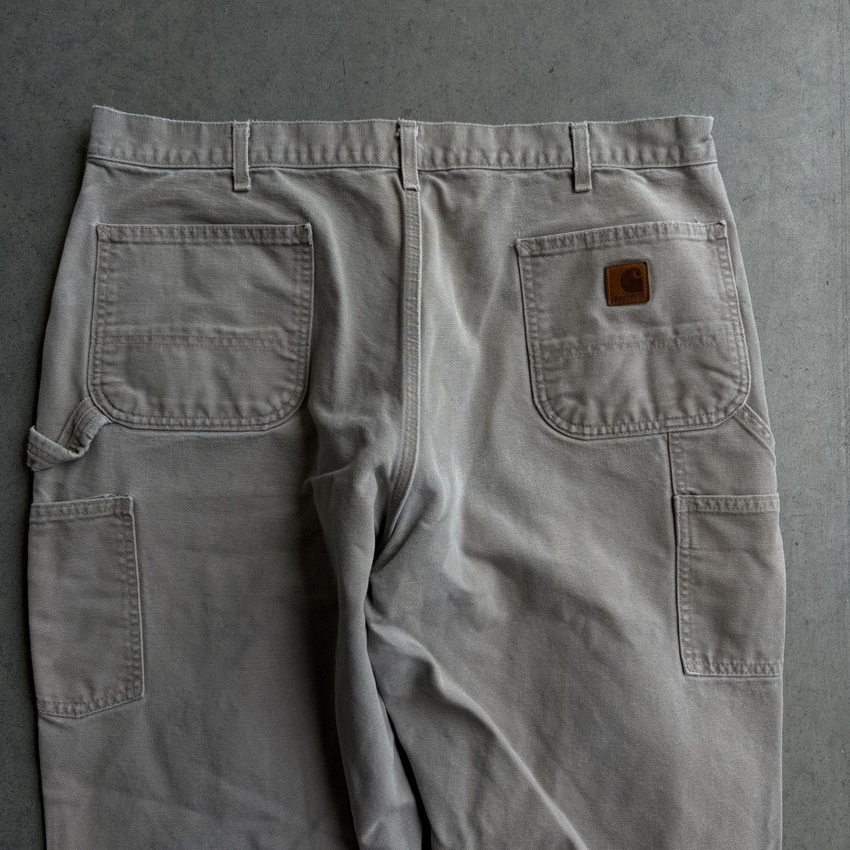 Carhartt × Vintage Vintage 40x30 Carhartt Carpenter Pants Beige Workwear Baggy Size US 40 / EU 56 - 2 Thumbnail