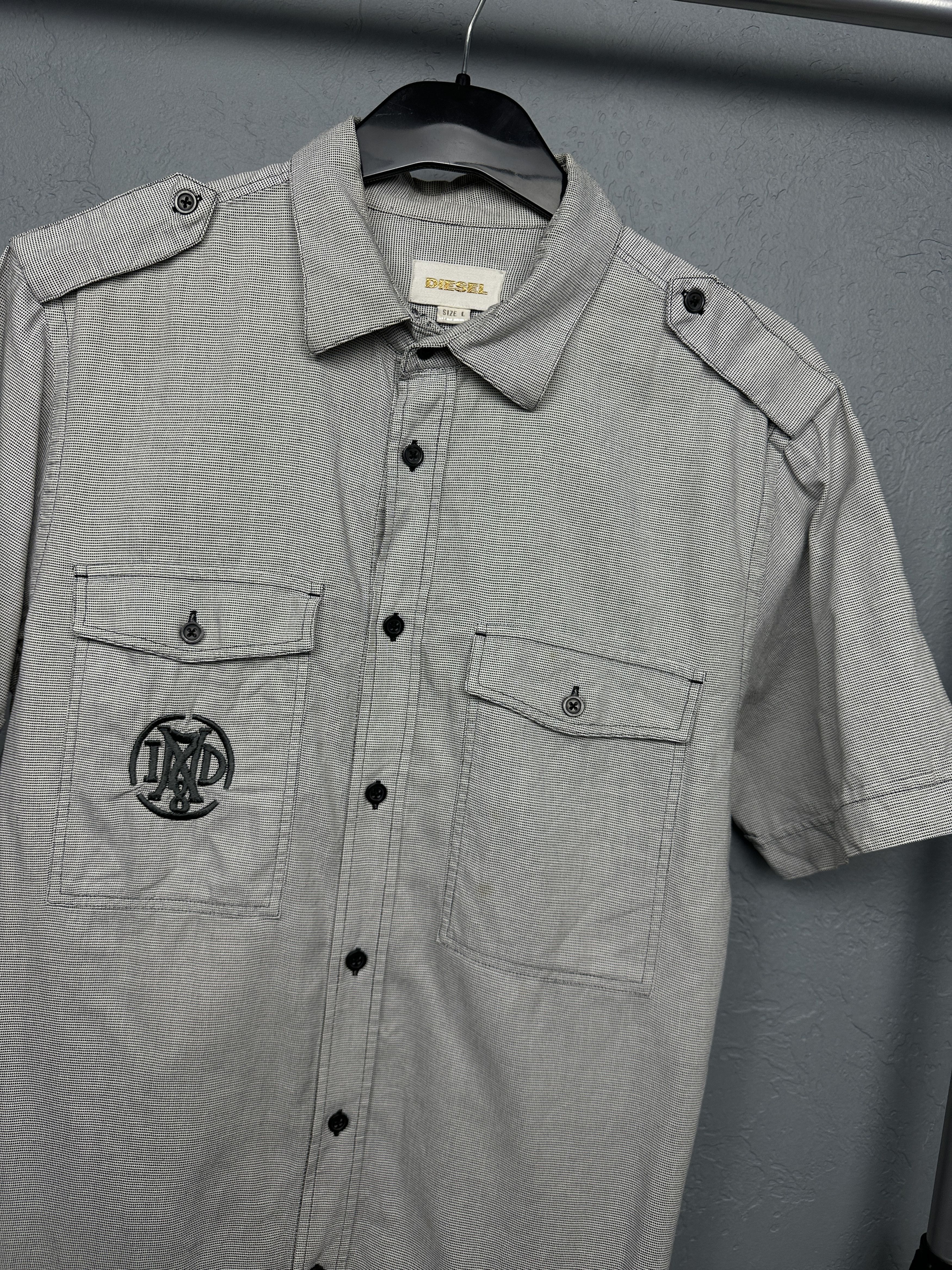 Diesel Diesel Mens Short Sleeve Shirt Size US L / EU 52-54 / 3 - 4 Thumbnail
