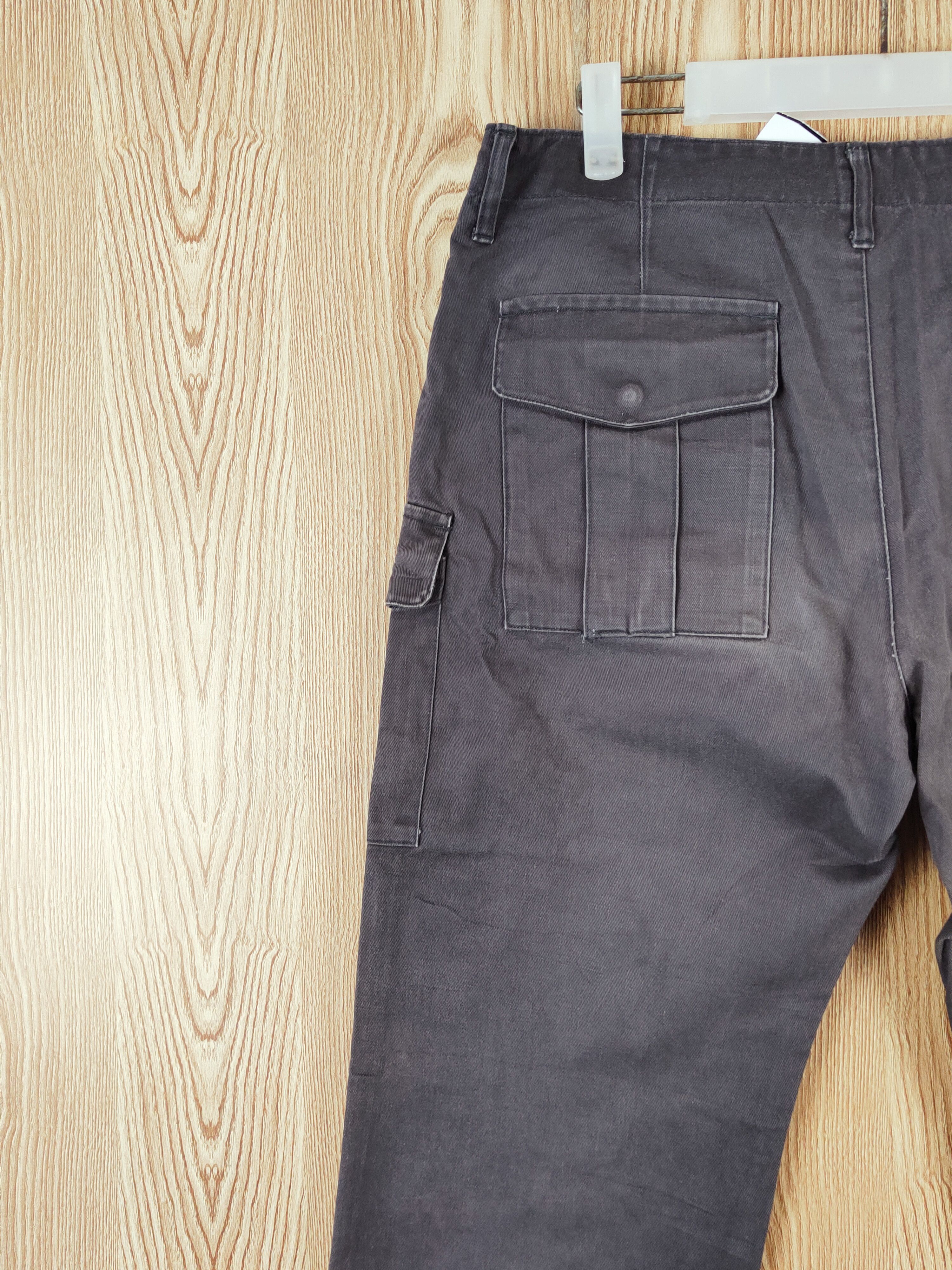 Japanese Brand Tabloid News Dark Blue Faded Multipocket Cargo Pants #W393 Size US 32 / EU 48 - 8 Thumbnail