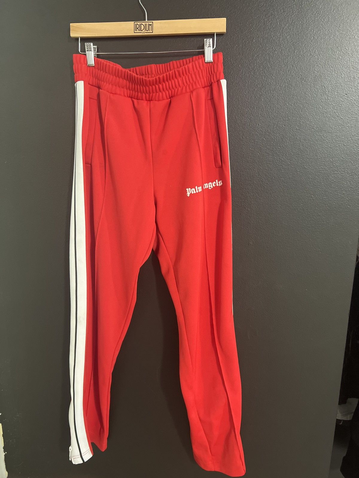 Palm Angels Palm angels red track pants