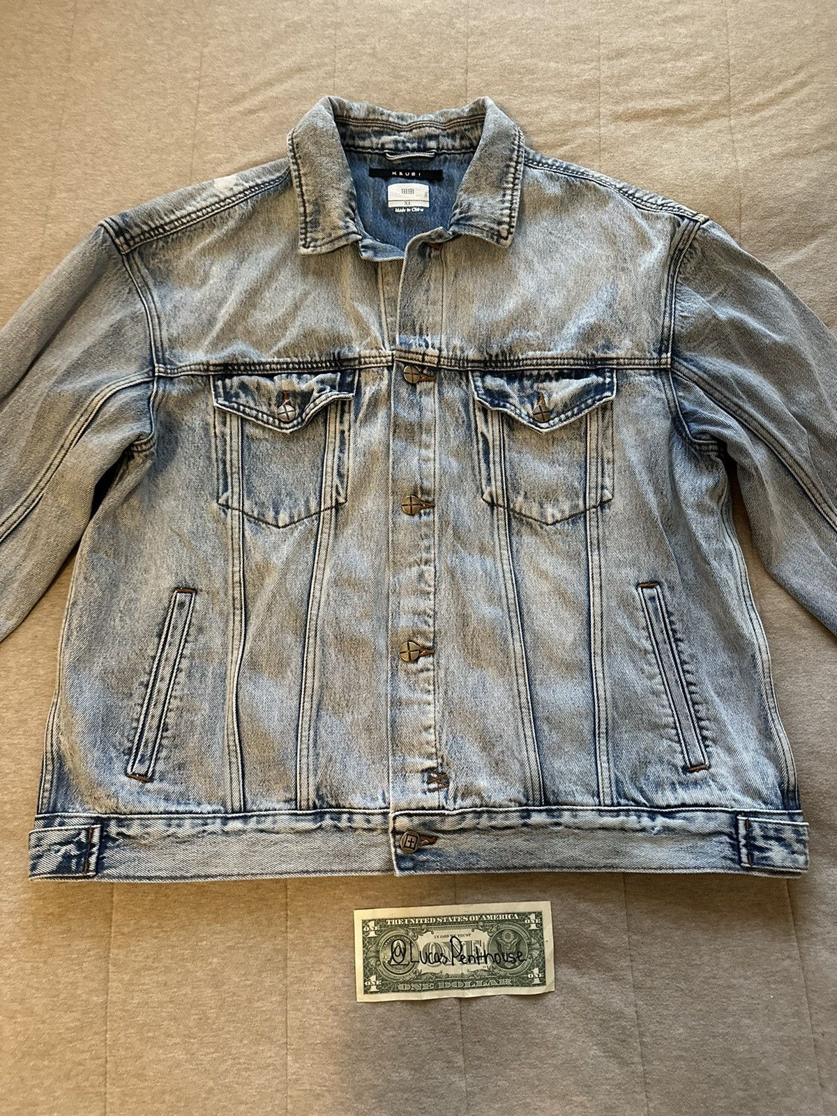 Ksubi Ksubi Acid Washed Denim Jacket Size US XL / EU 56 / 4 - 1 Thumbnail